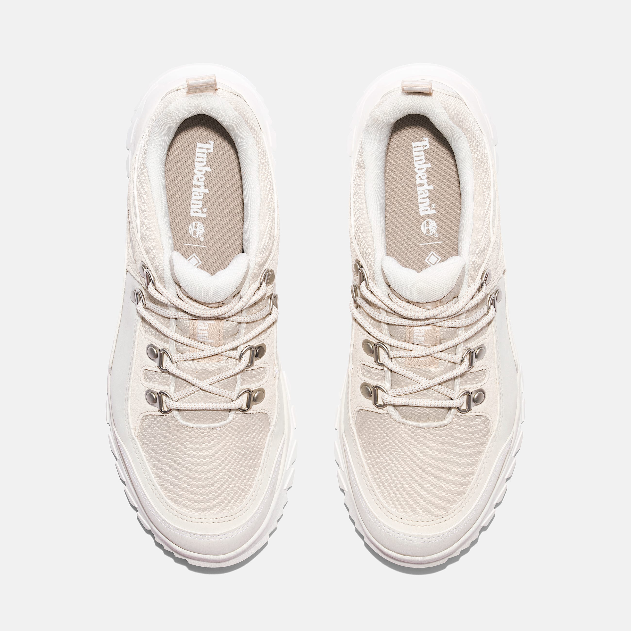 Womens Lincoln Peak Waterproof Hiking Shoe TBL White Mesh ALT2