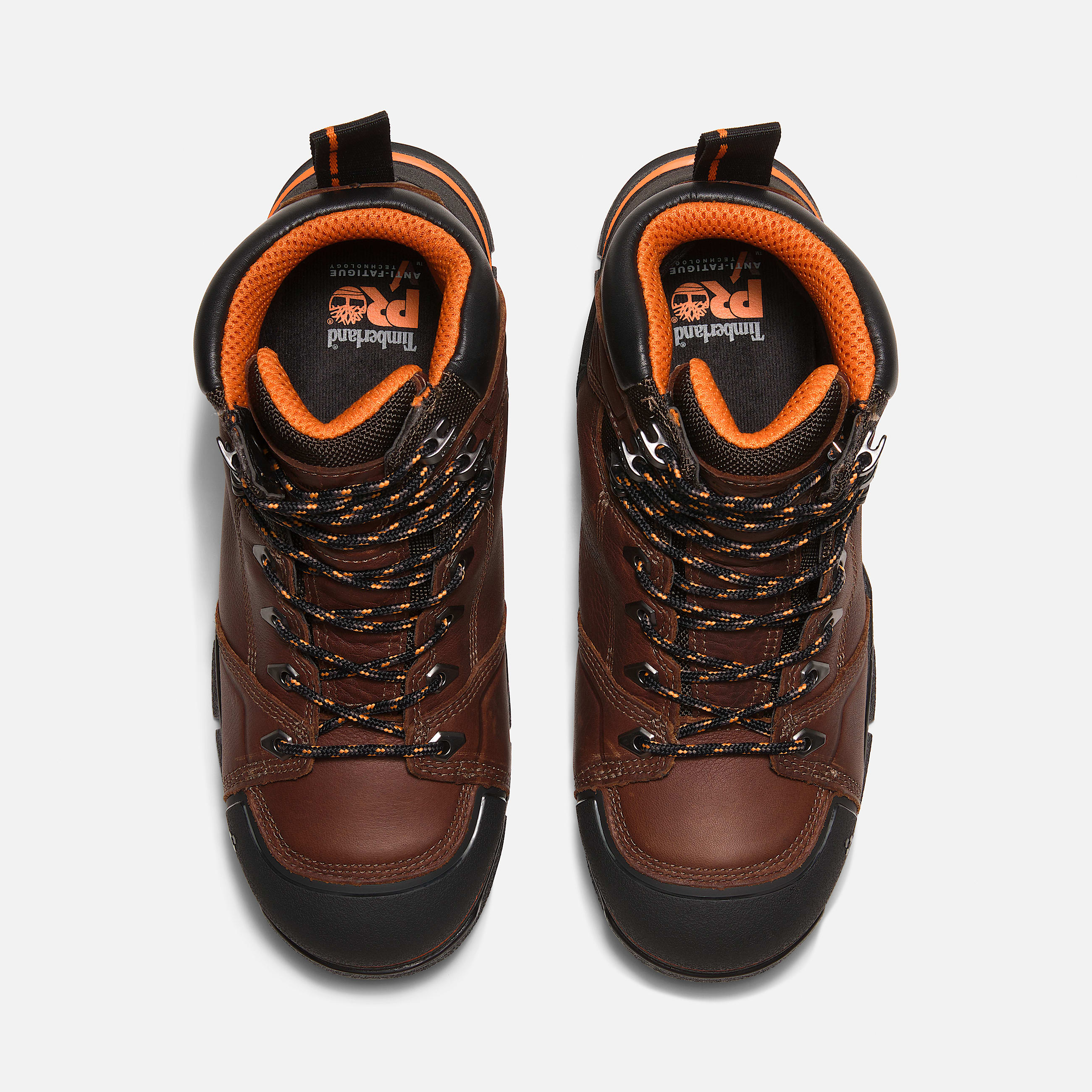 Men's Endurance EV Comp-Toe Work Boots - Teak Brown/Orange