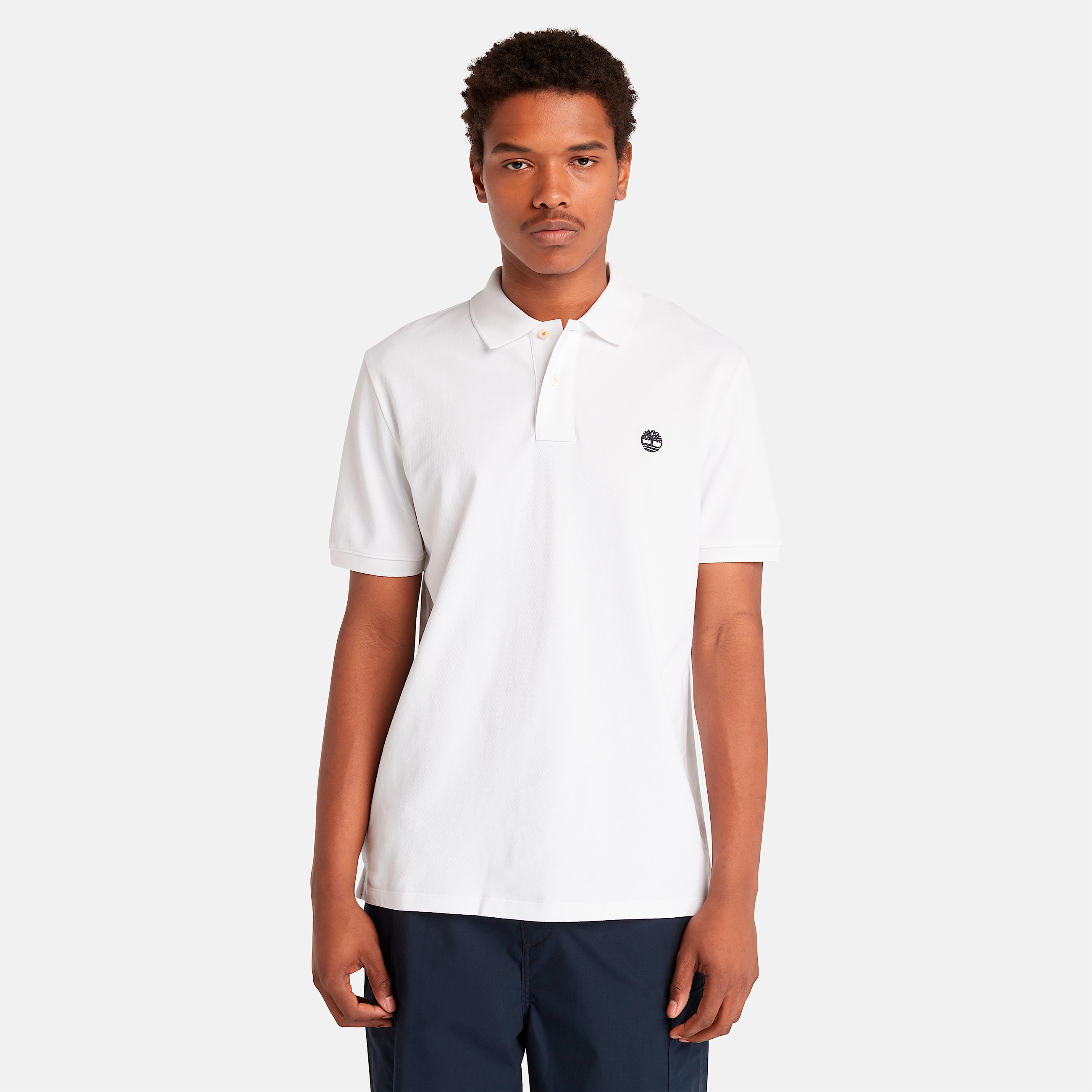 Mens Oyster River ShortSleeve Polo TBL White HERO