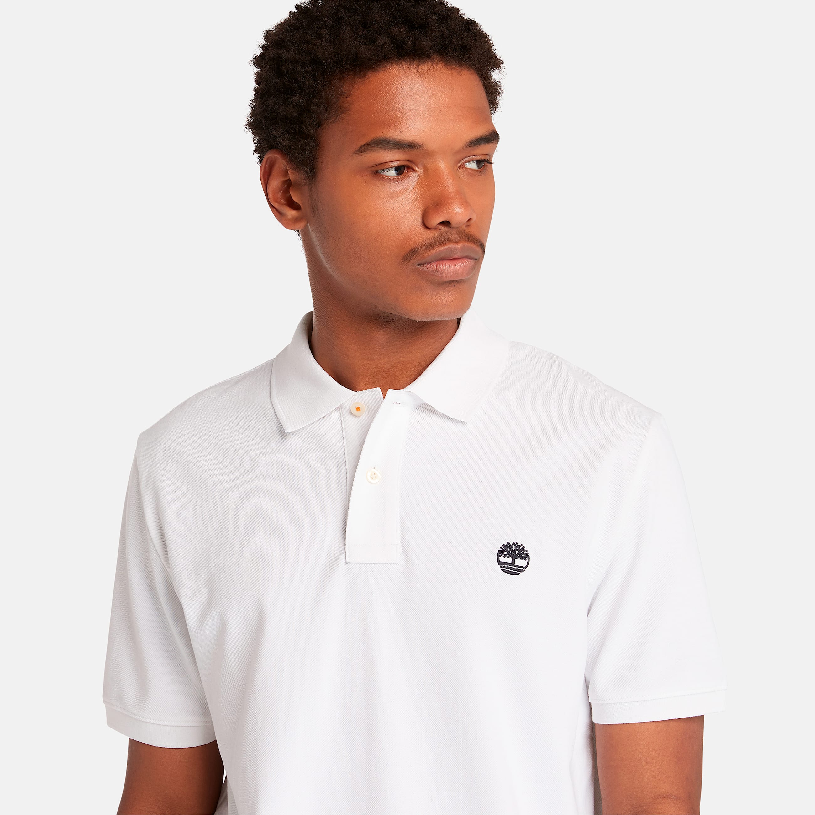 Mens Oyster River ShortSleeve Polo TBL White ALT2
