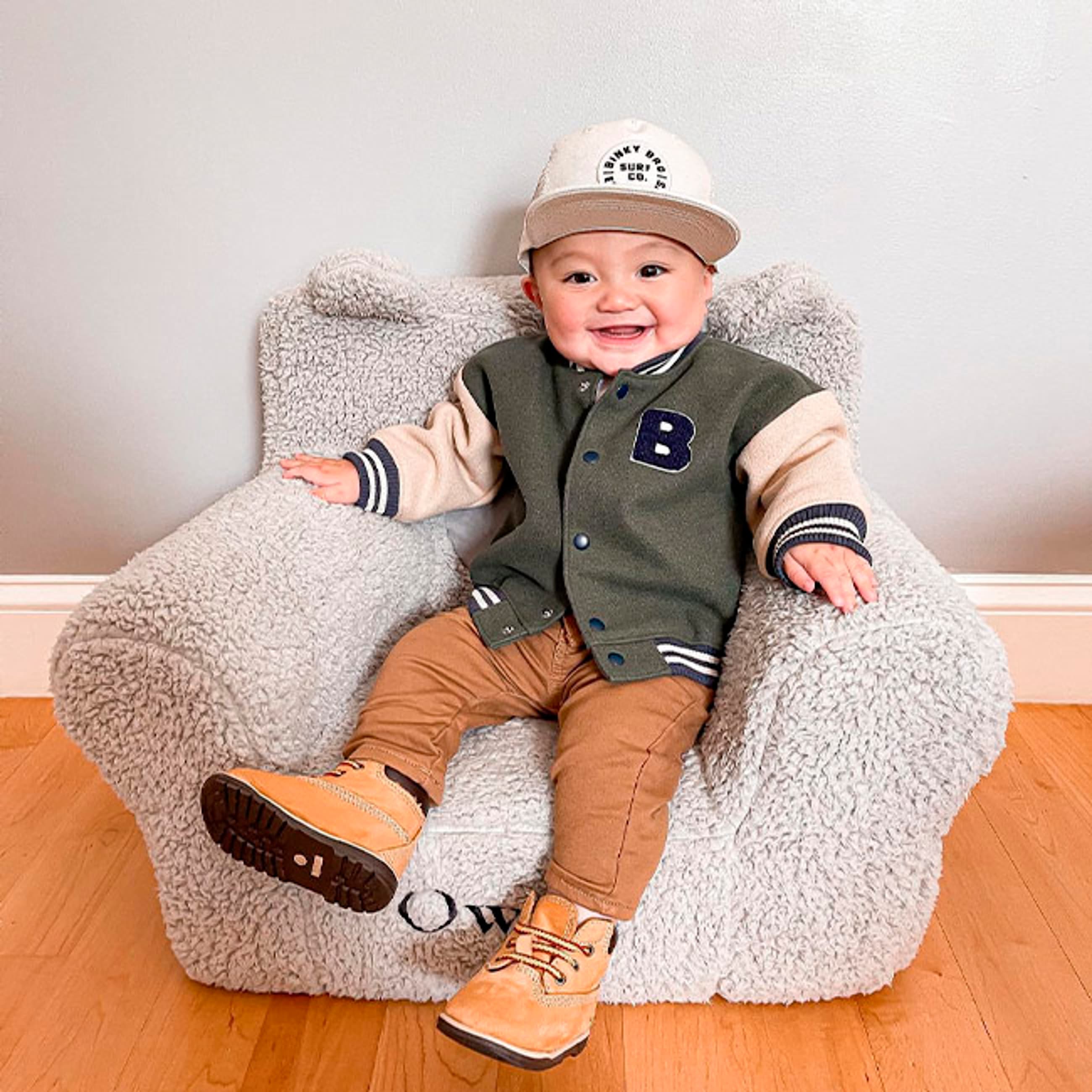 Infant Crib Bootie TBL Wheat Nubuck ALT1