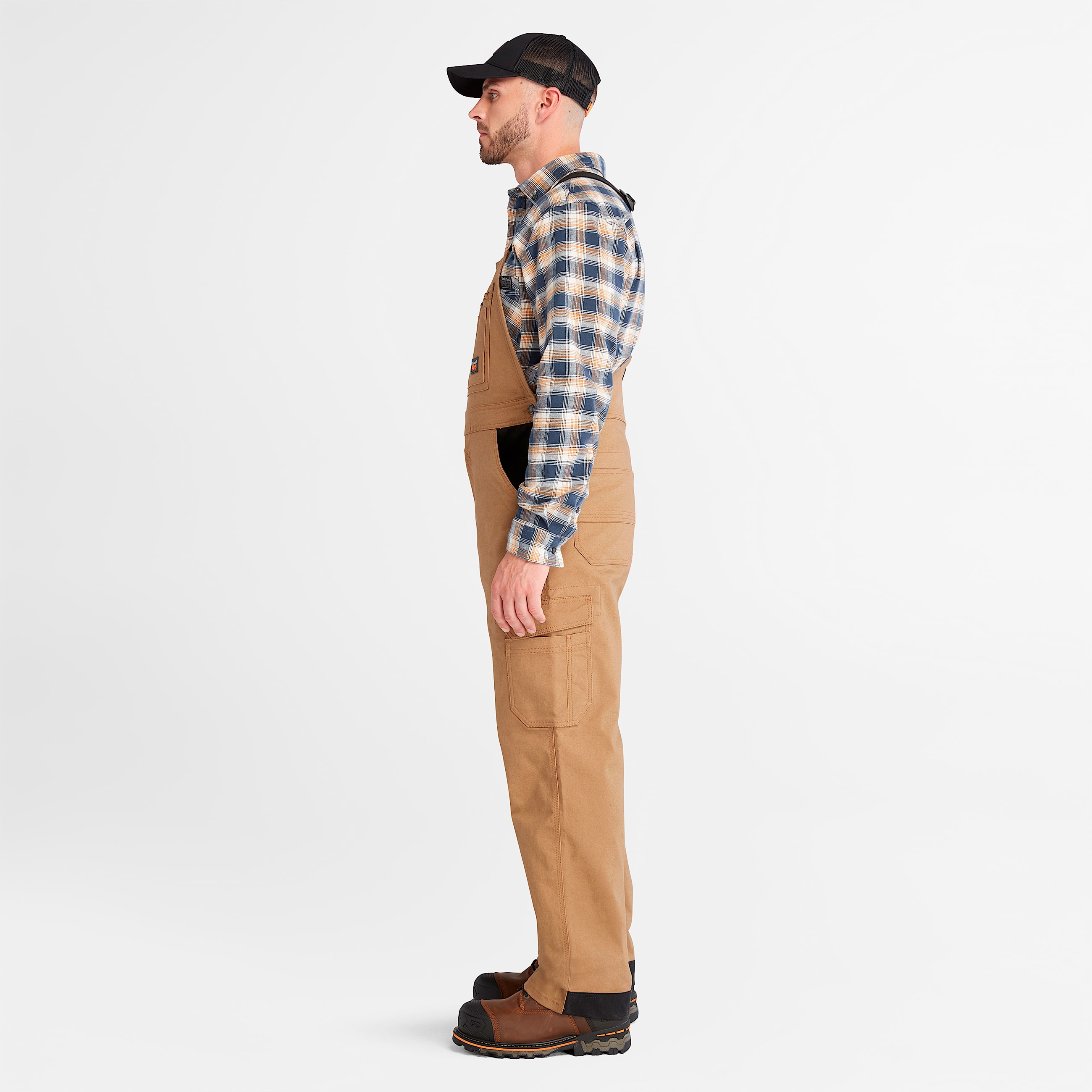 Mens Timberland PRO Ironhide Flex Bib Overall TBL Dark Wheat ALT8