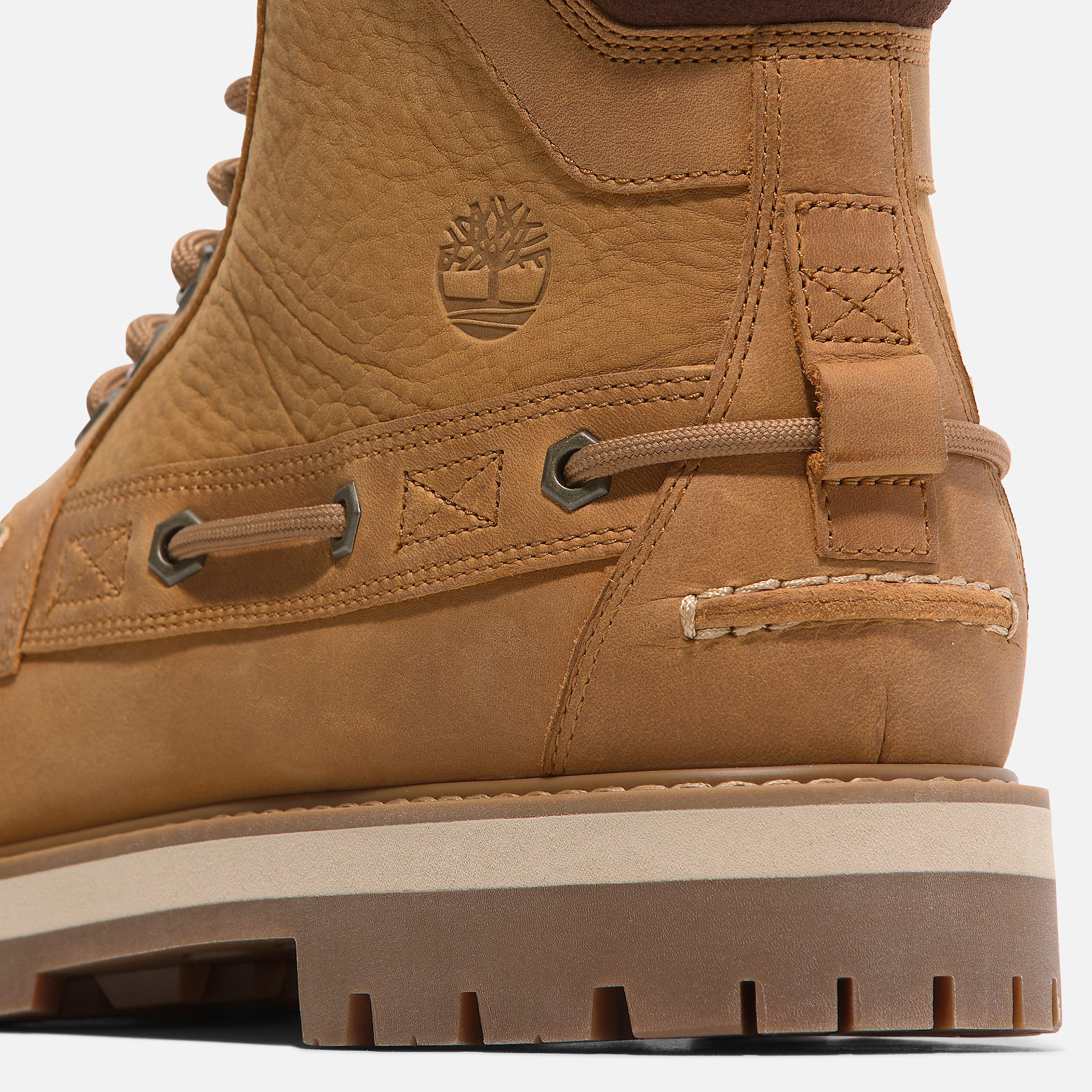 Men's Britton Road 7-Eye Moc Toe Boots - Wheat Full-Grain