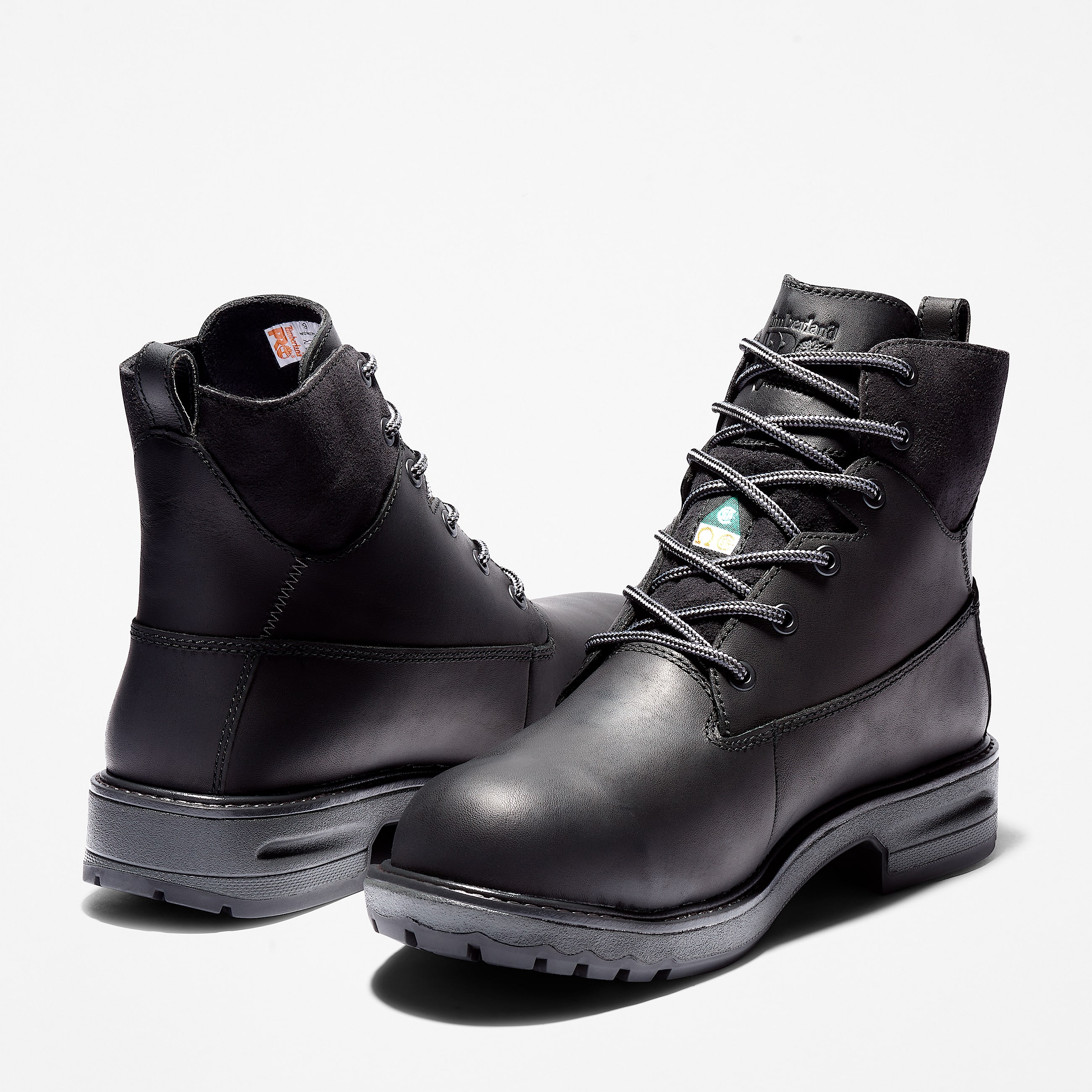 Womens Hightower 6 Alloy Toe Waterproof Work Boot TBL Black FullGrain Leather ALT5