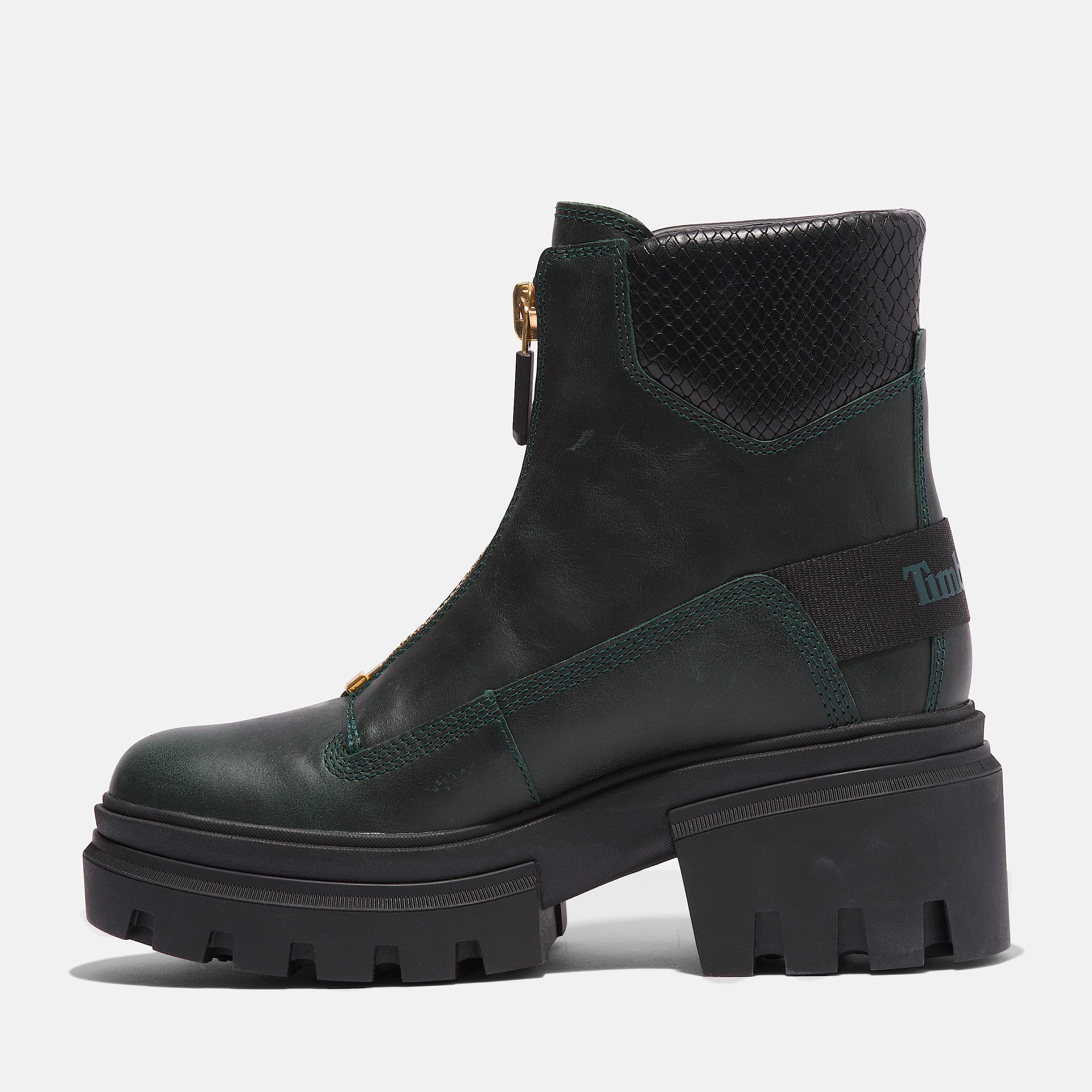 Womens Everleigh FrontZip Boot TBL Dark Green FullGrain ALT6