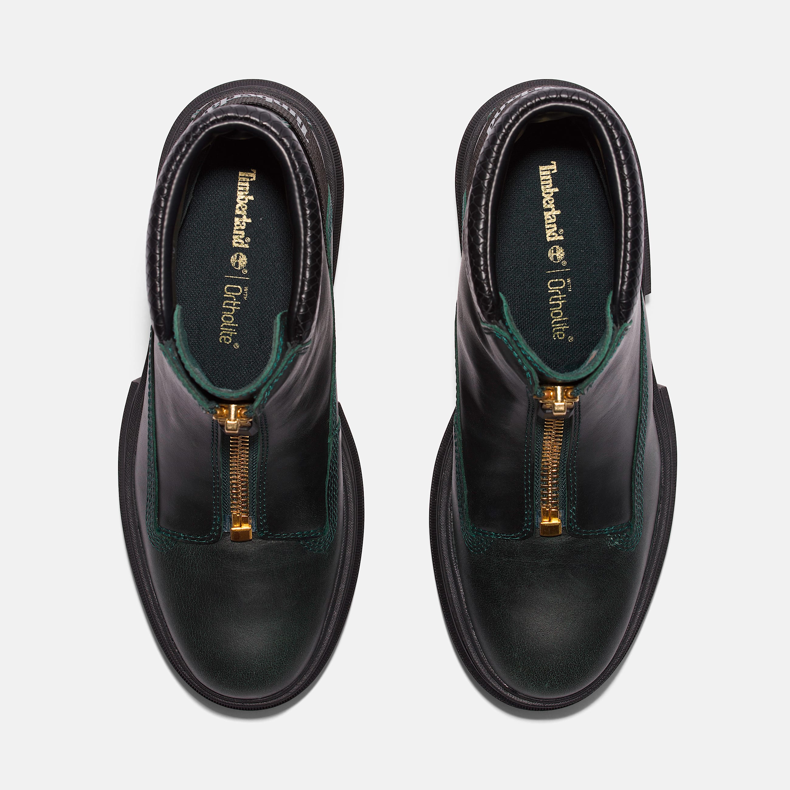 Womens Everleigh FrontZip Boot TBL Dark Green FullGrain ALT2