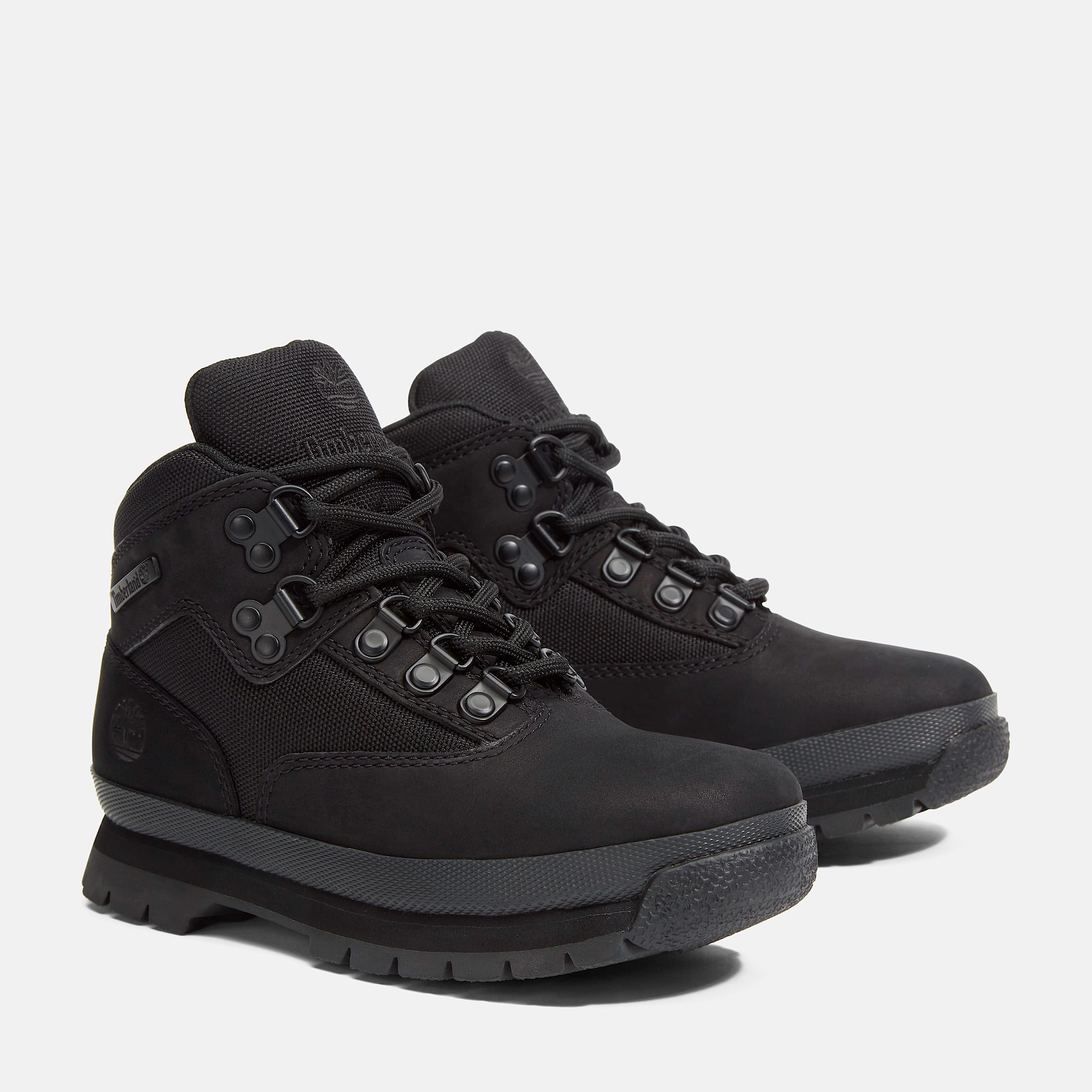 Junior Euro Hiker Mid LaceUp Boot TBL Black Nubuck ALT4