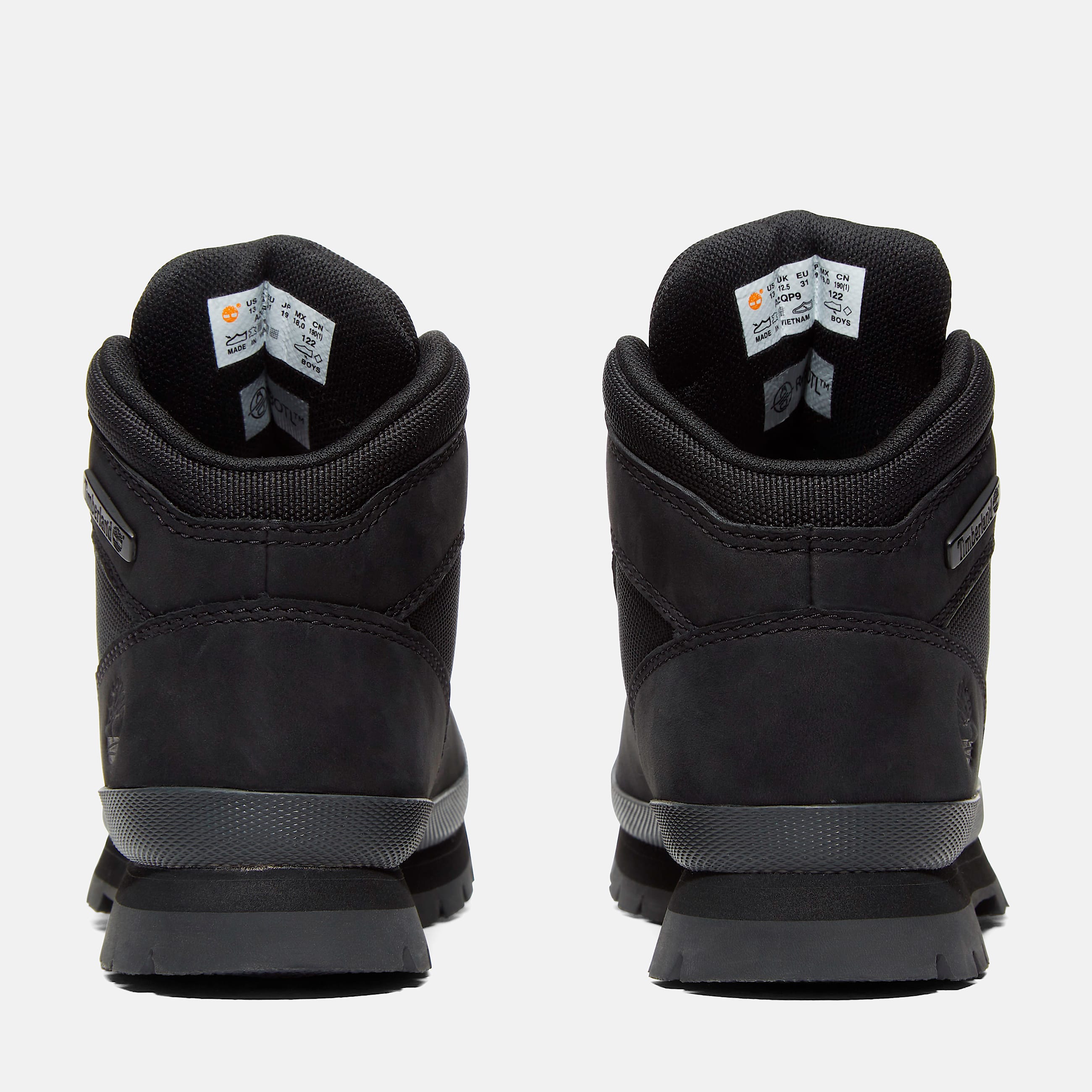 Junior Euro Hiker Mid LaceUp Boot TBL Black Nubuck ALT5