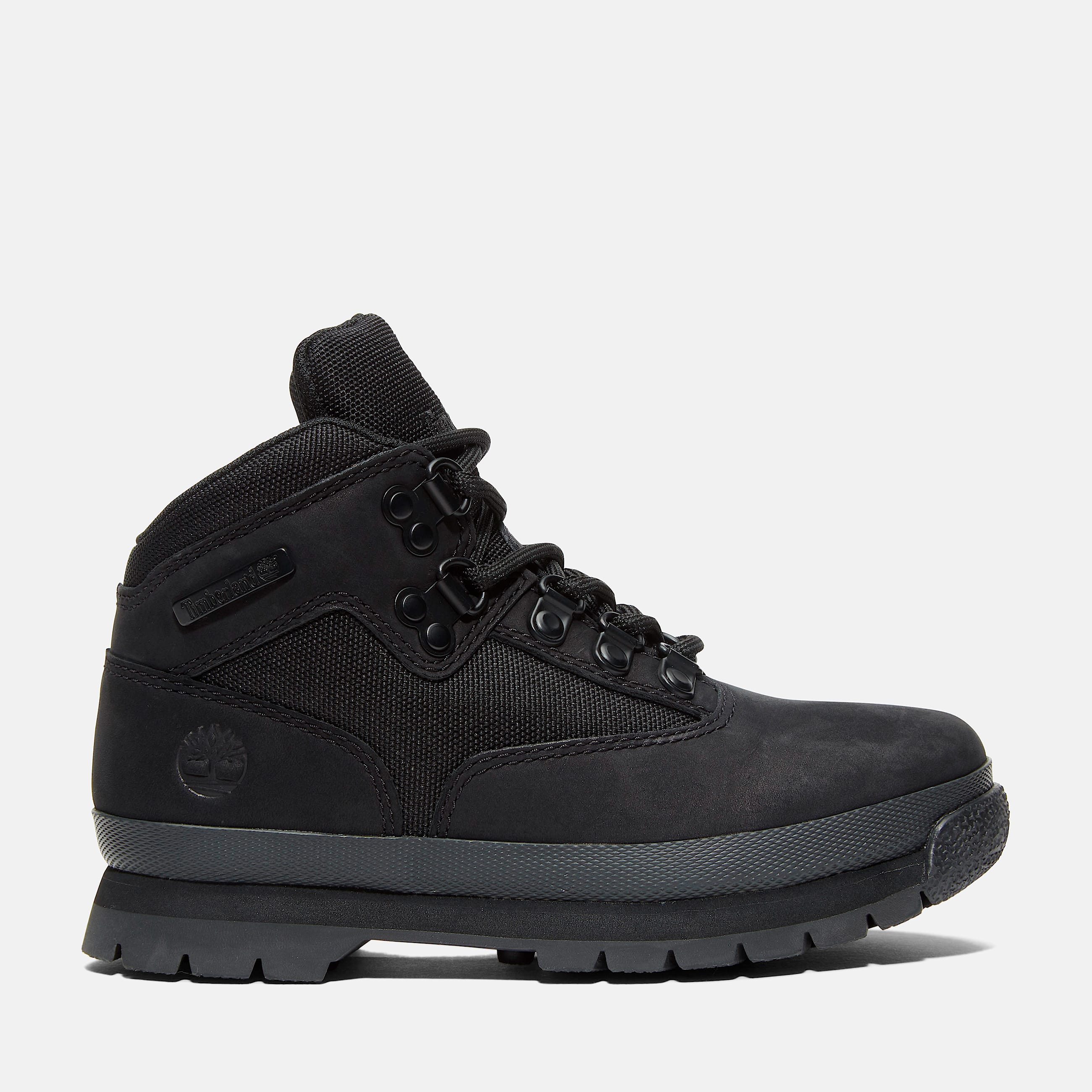 Junior Euro Hiker Mid LaceUp Boot TBL Black Nubuck HERO