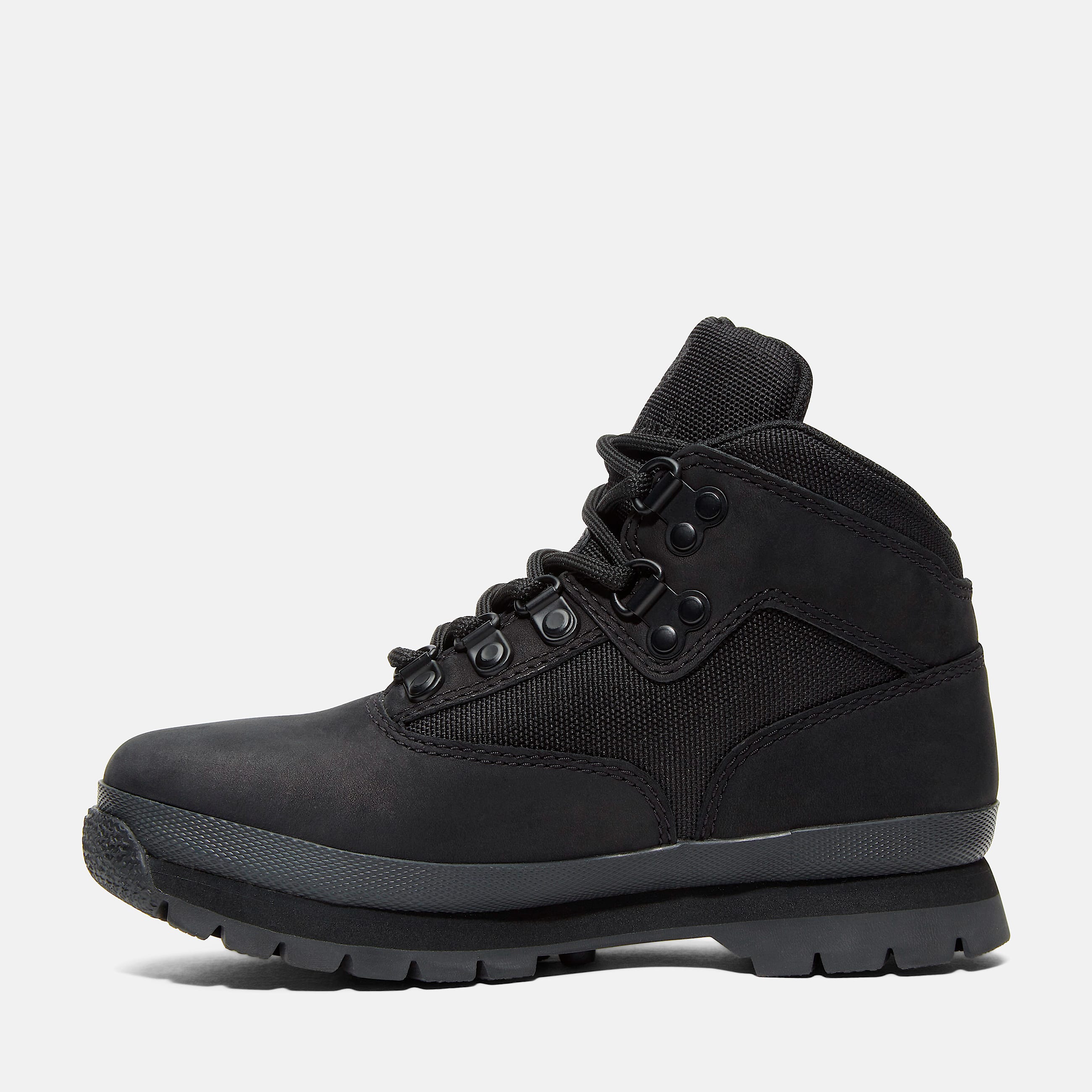 Junior Euro Hiker Mid LaceUp Boot TBL Black Nubuck ALT6