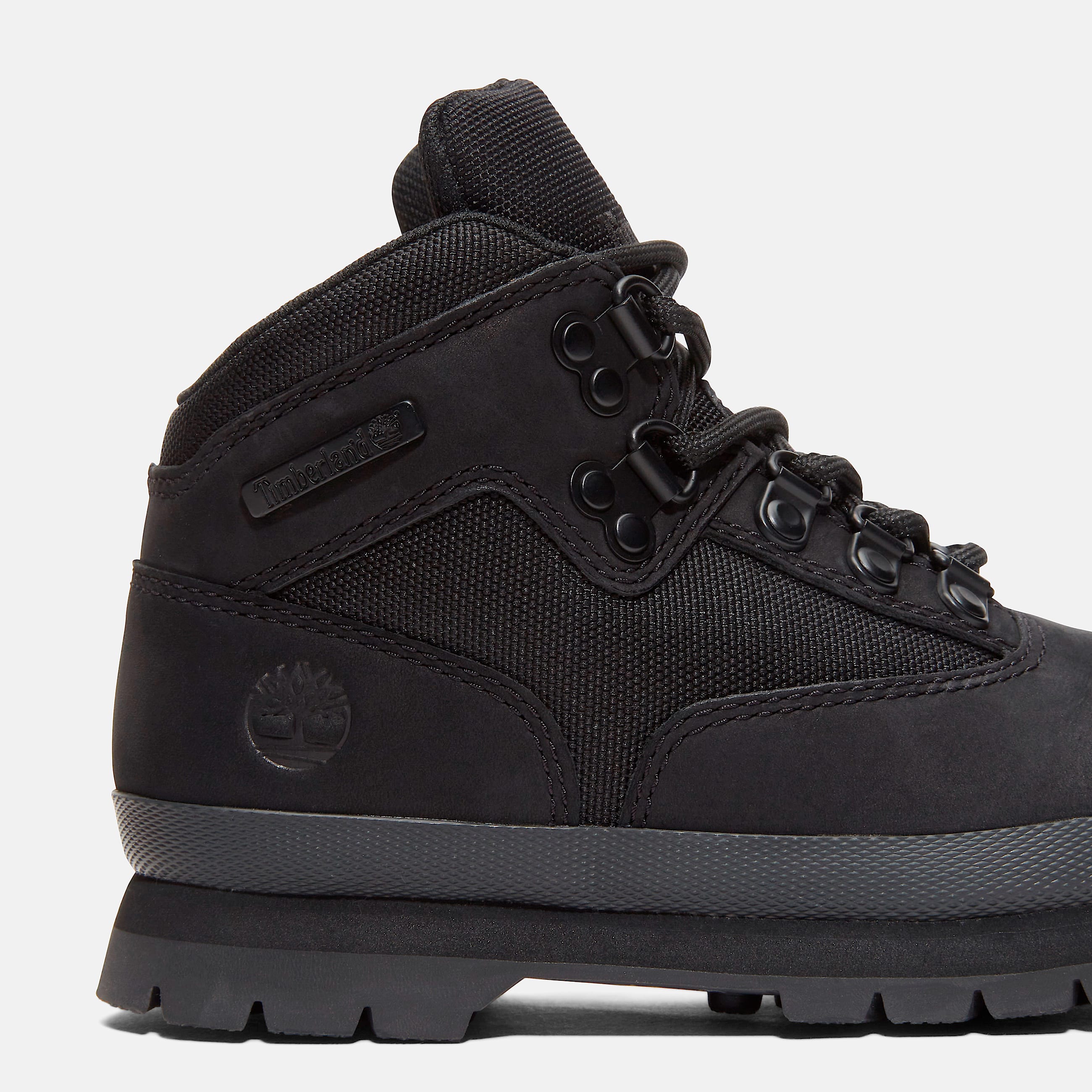 Junior Euro Hiker Mid LaceUp Boot TBL Black Nubuck ALT7