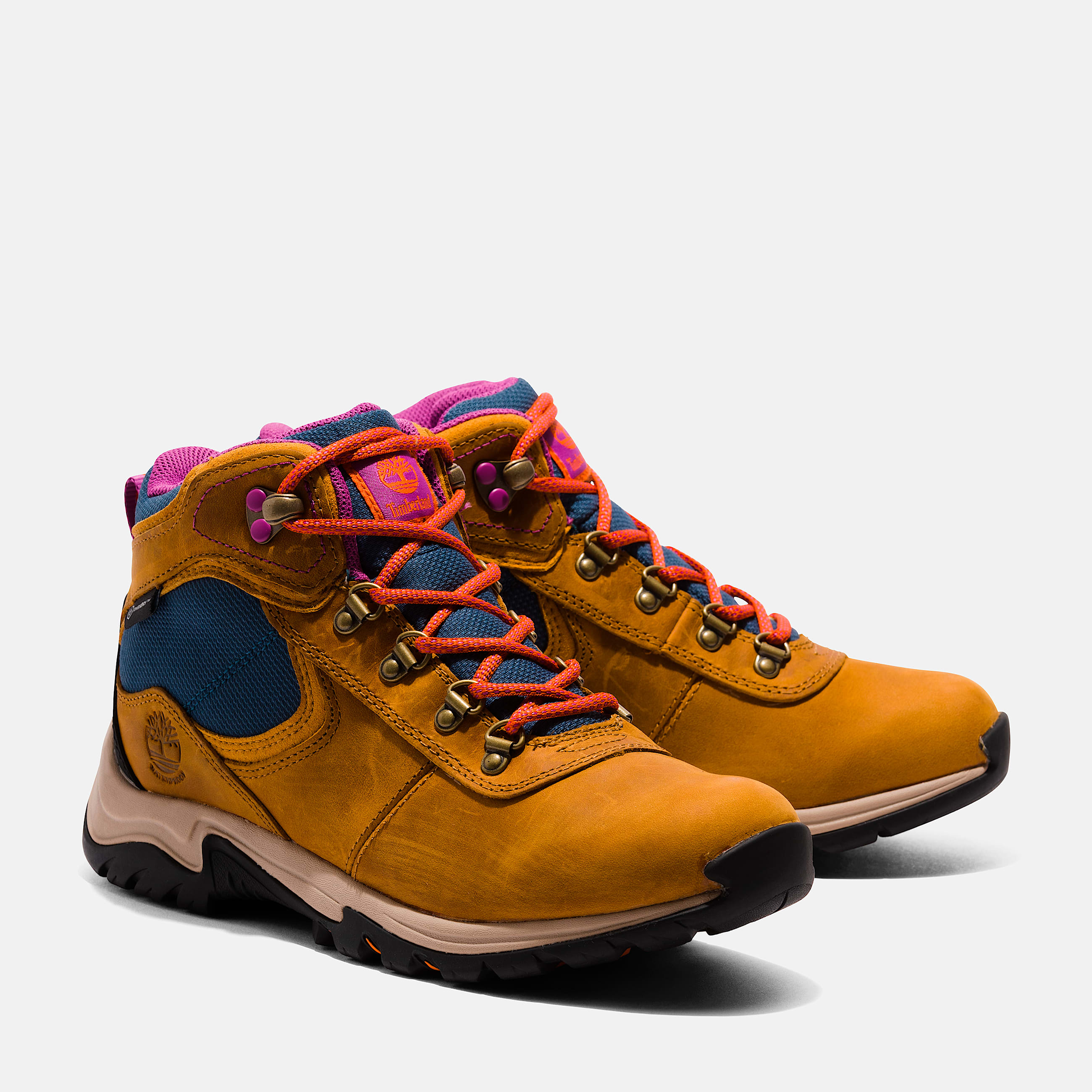 Womens Mt Maddsen Waterproof Mid Hiking Boot TBL Wheat FullGrain ALT4