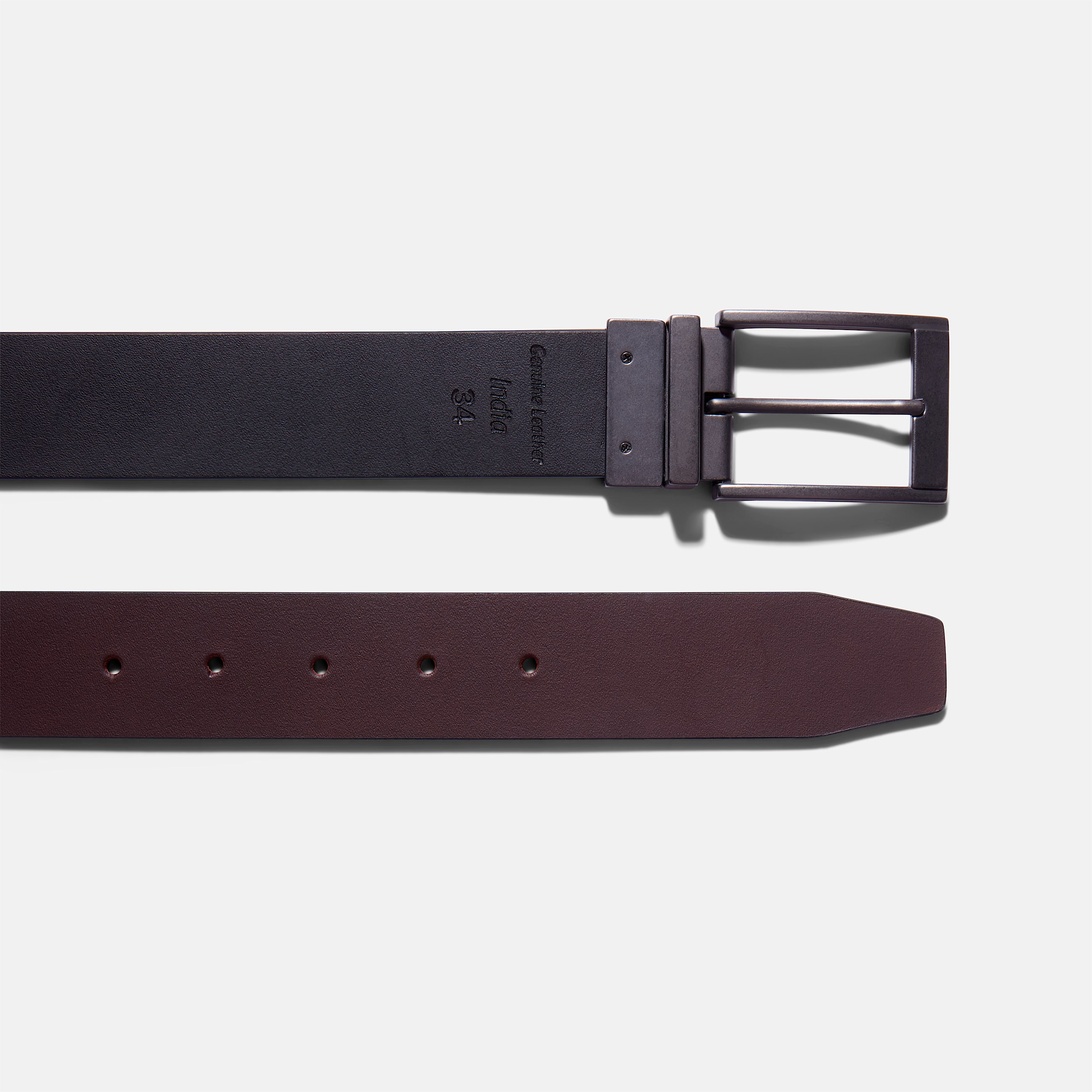 Mens 38MM Classic Reversible Belt TBL Brown ALT1