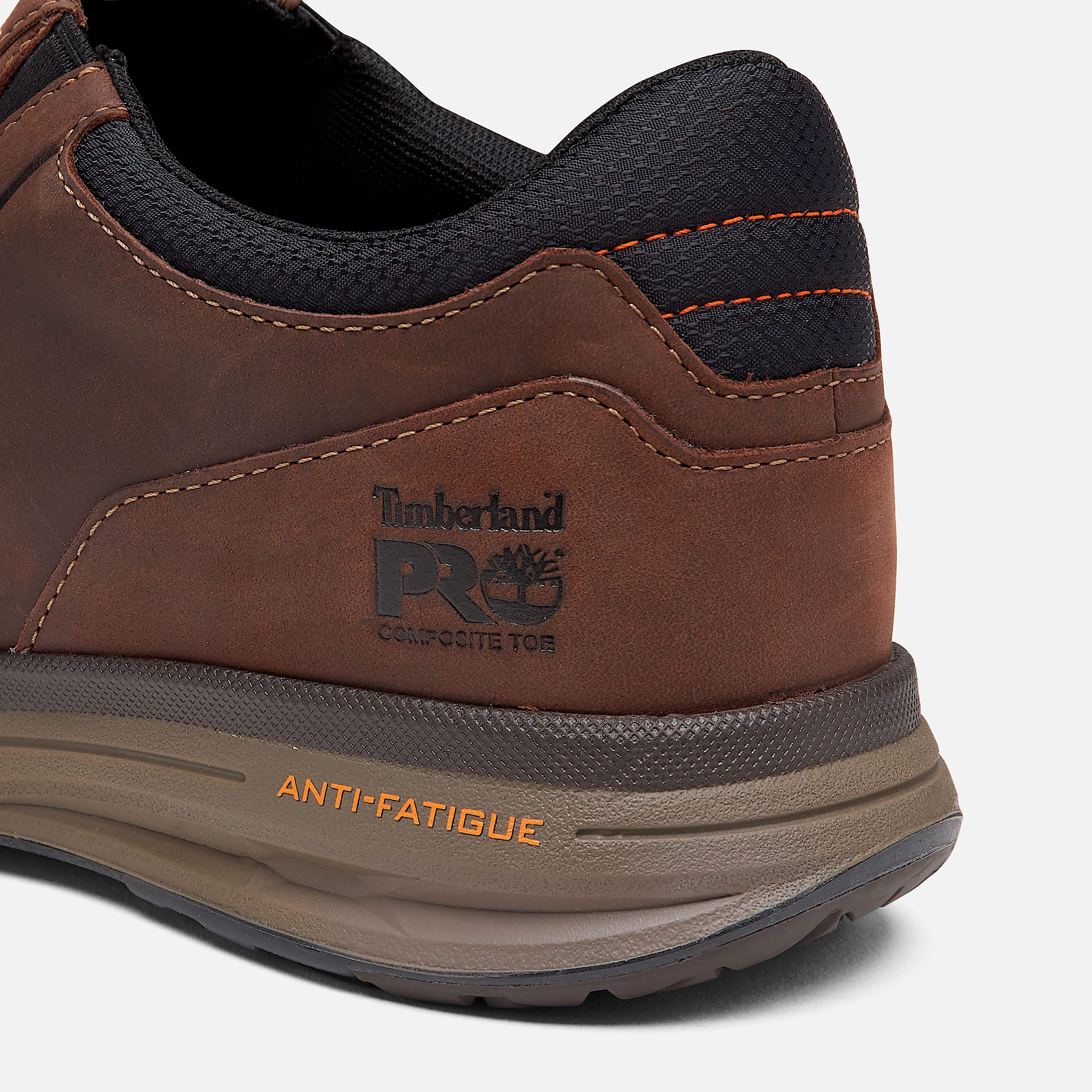 Mens Drivetrain Casual Composite Toe Work Shoe TBL Brown FullGrain Leather ALT7