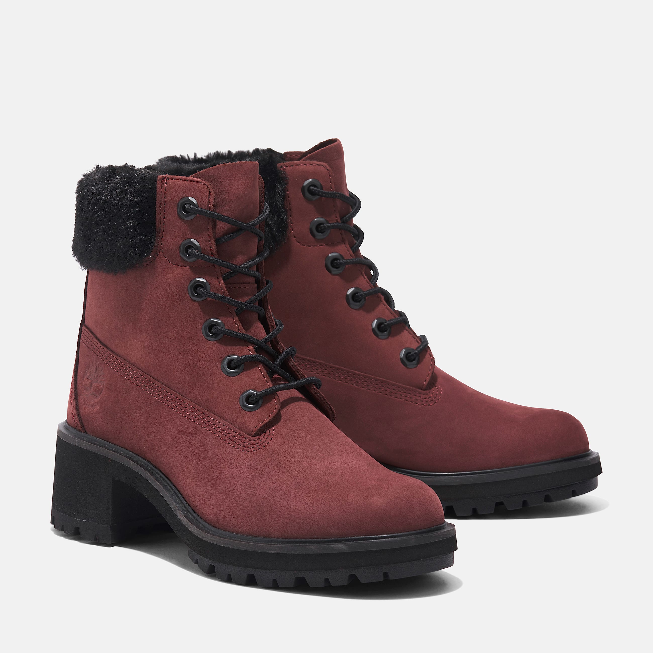 Womens Kinsley 6Inch Waterproof Boot TBL Burgundy Nubuck ALT4