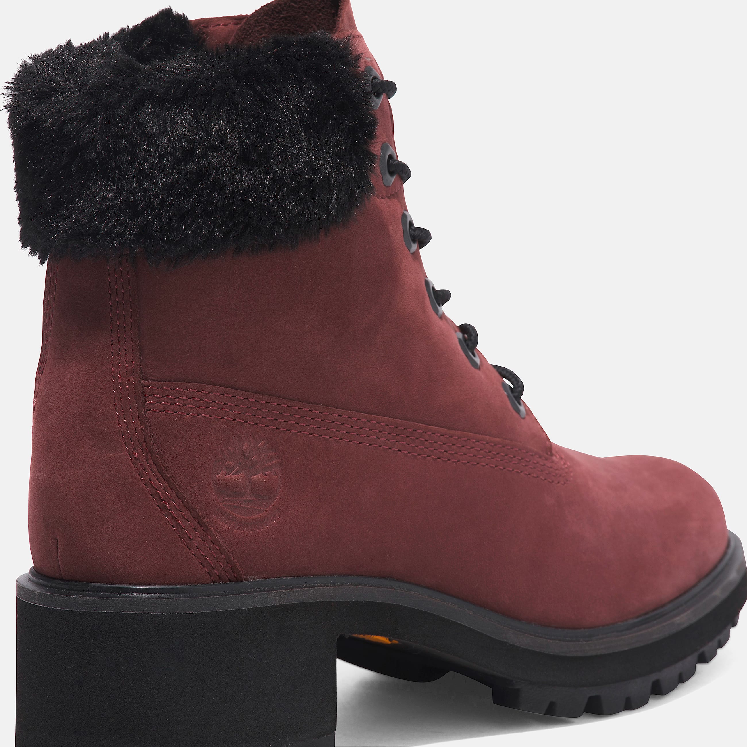 Womens Kinsley 6Inch Waterproof Boot TBL Burgundy Nubuck ALT7