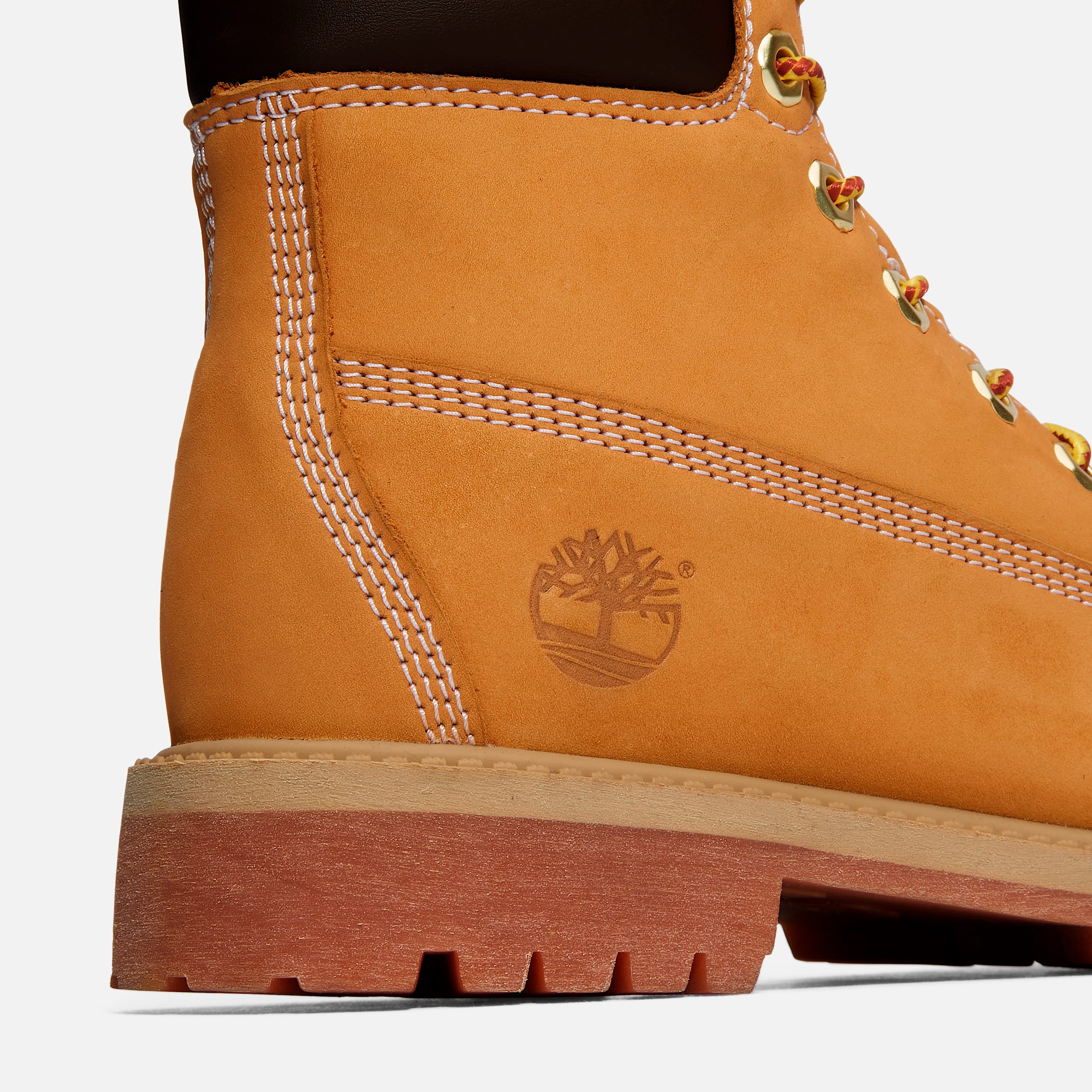 Junior Timberland Premium 6Inch Waterproof Boot TBL Wheat Nubuck ALT7
