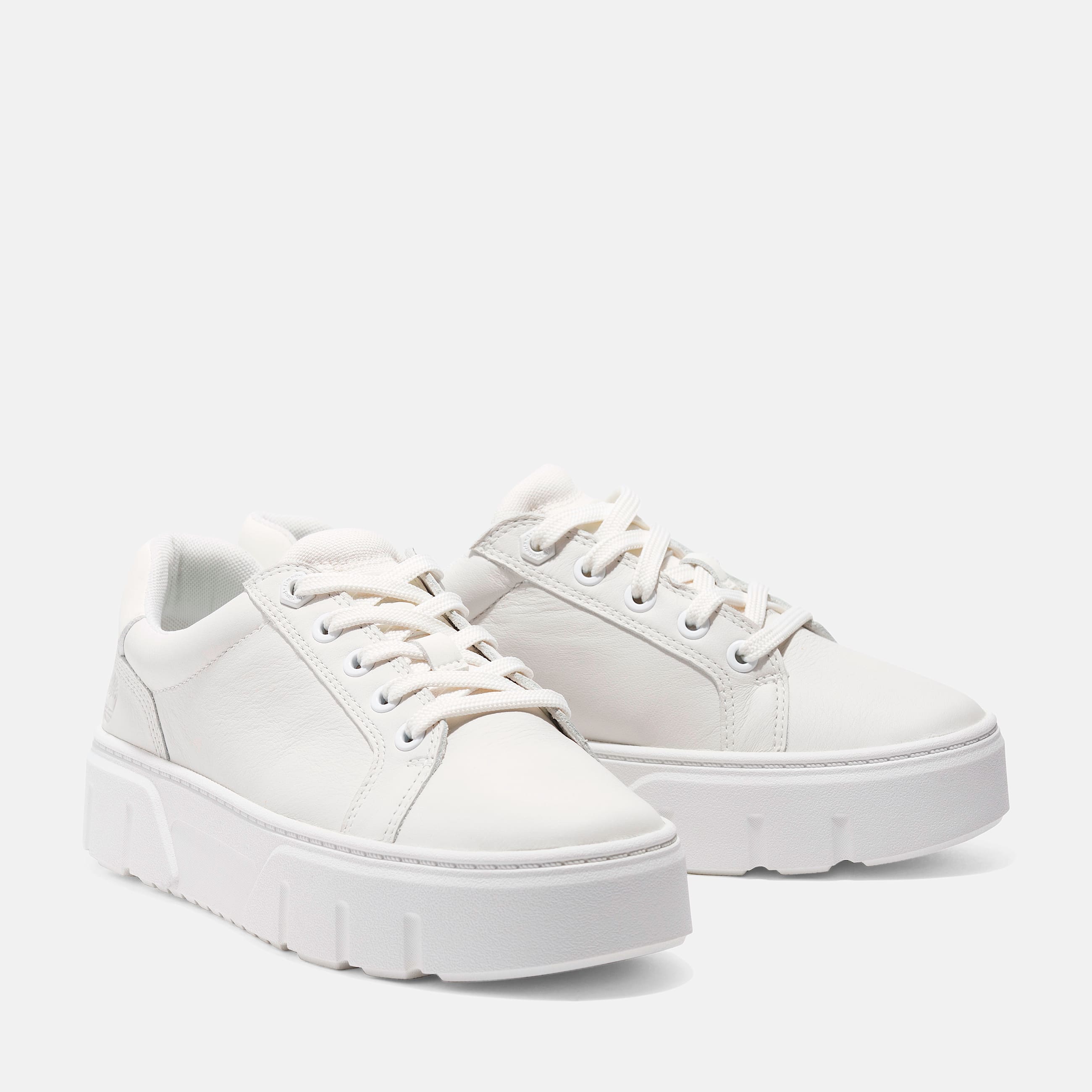 Womens Laurel Court Low LaceUp Sneaker TBL White FullGrain ALT4