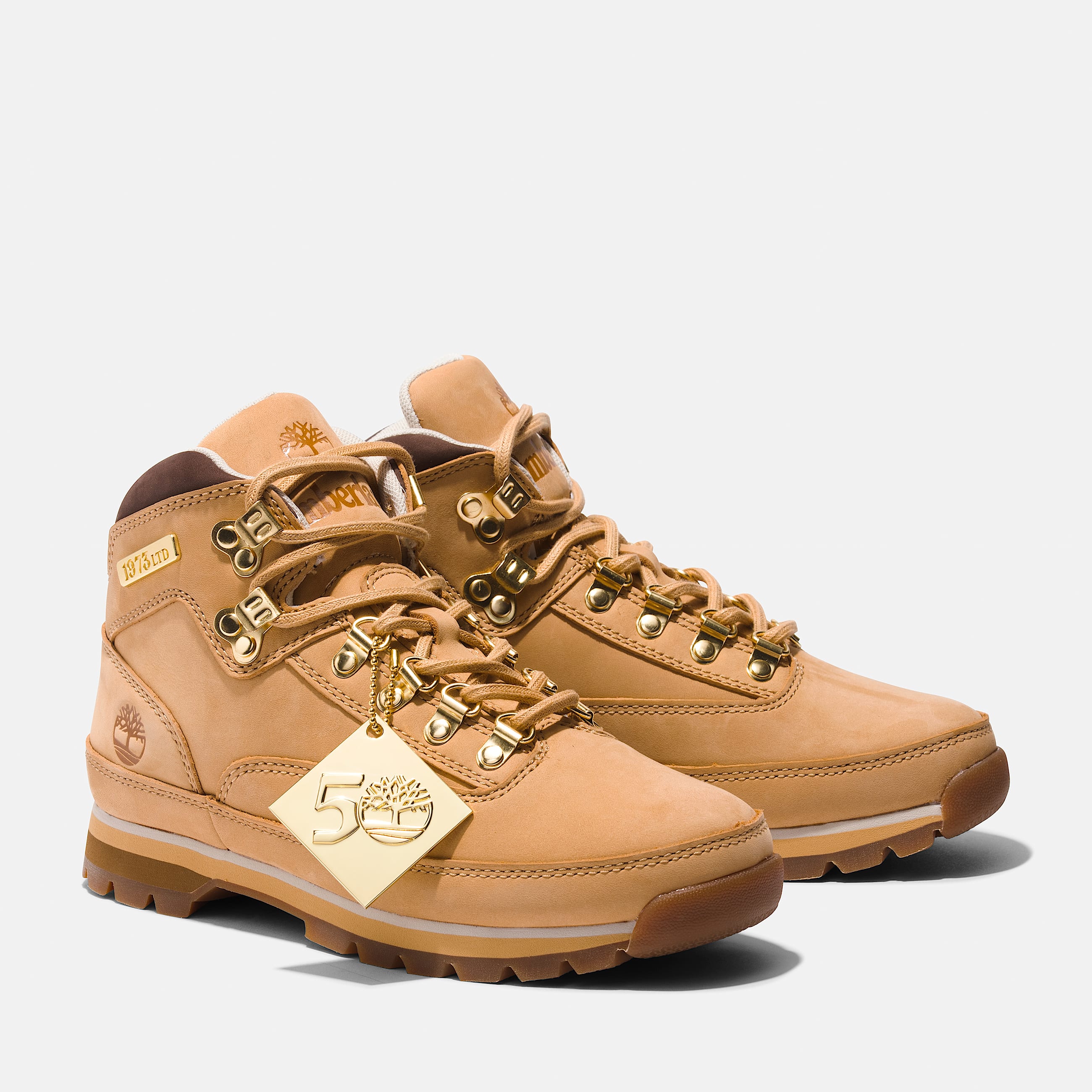 Womens  Timberland 50th Edition Butters Euro Hiker Leather Boot TBL Light Beige Nubuck ALT4