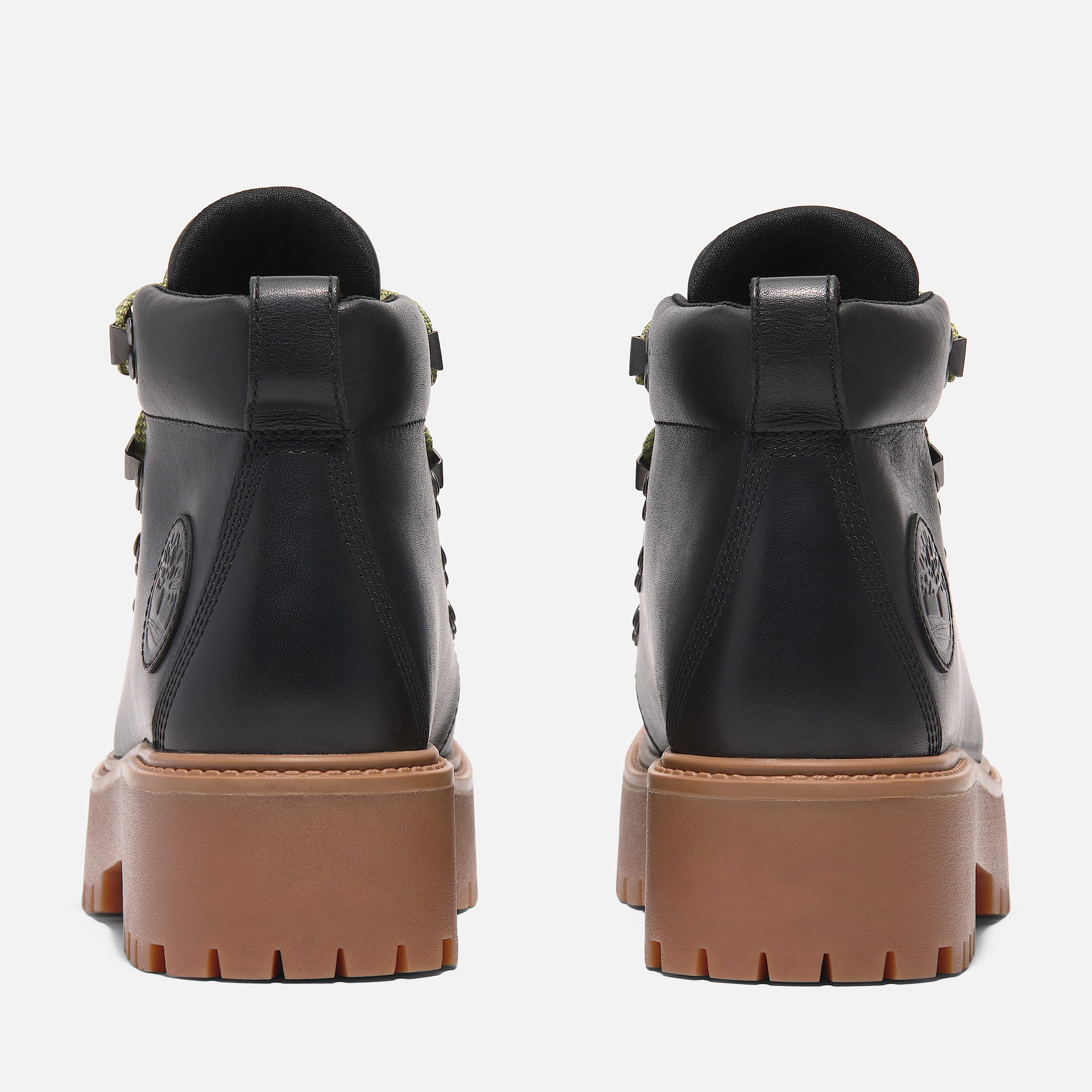 Womens Stone Street Mid LaceUp Platform Hiker TBL Black FullGrain ALT5