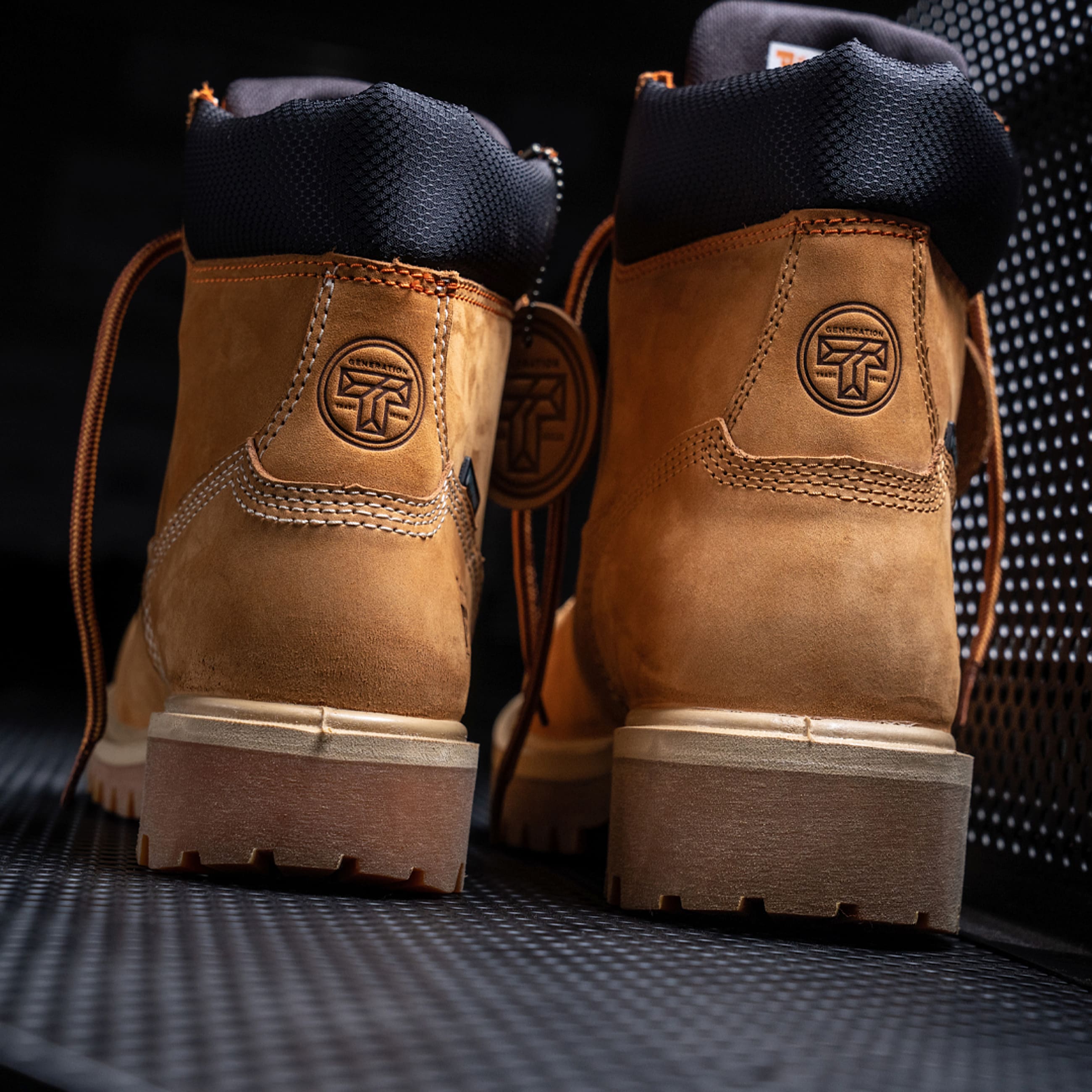 Mens Direct Attach 6 Steel Toe Waterproof Work Boot TBL Wheat Nubuck ALT8