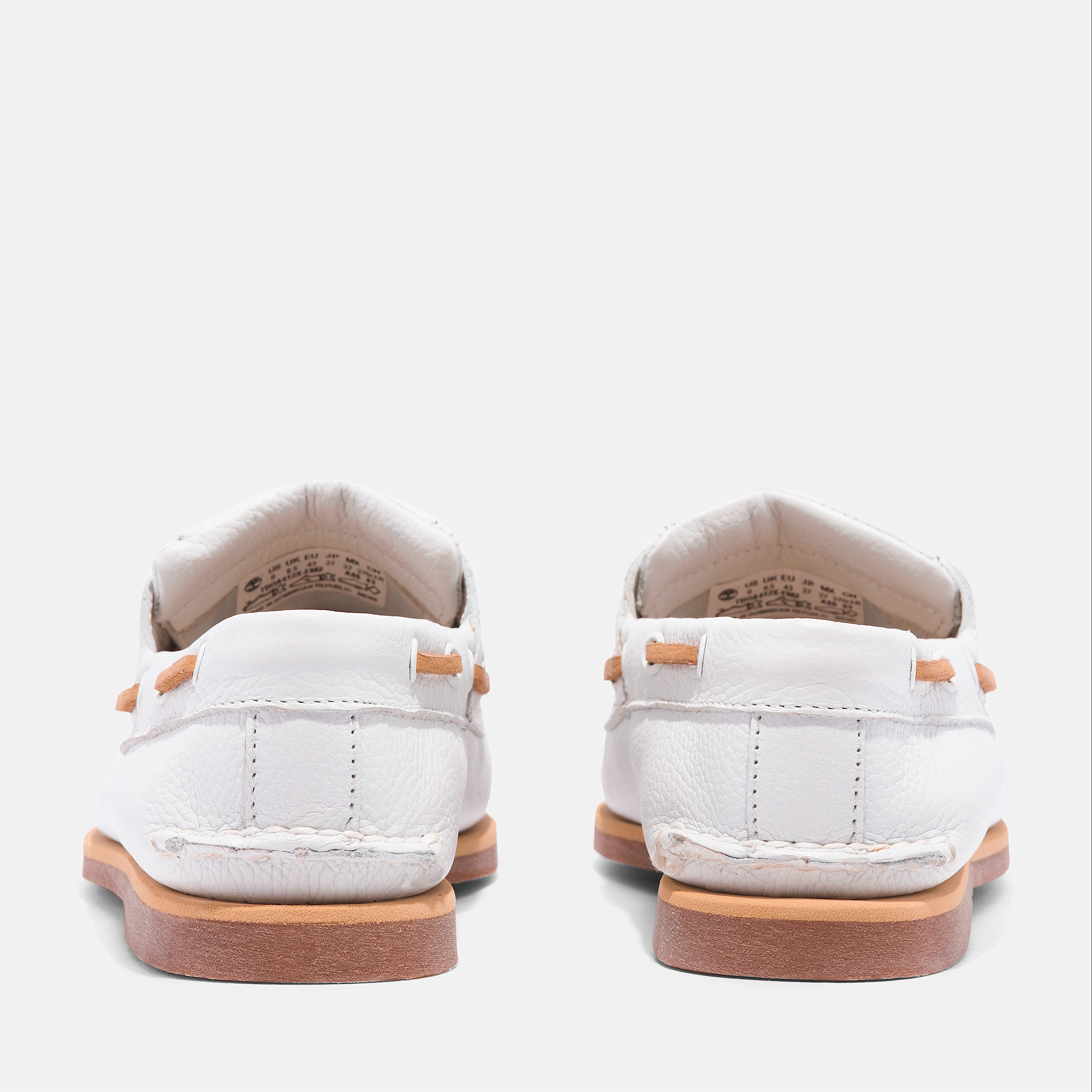 Chaussure bateau classique pour hommes TBL Cuir pleine fleur blanc ALT5