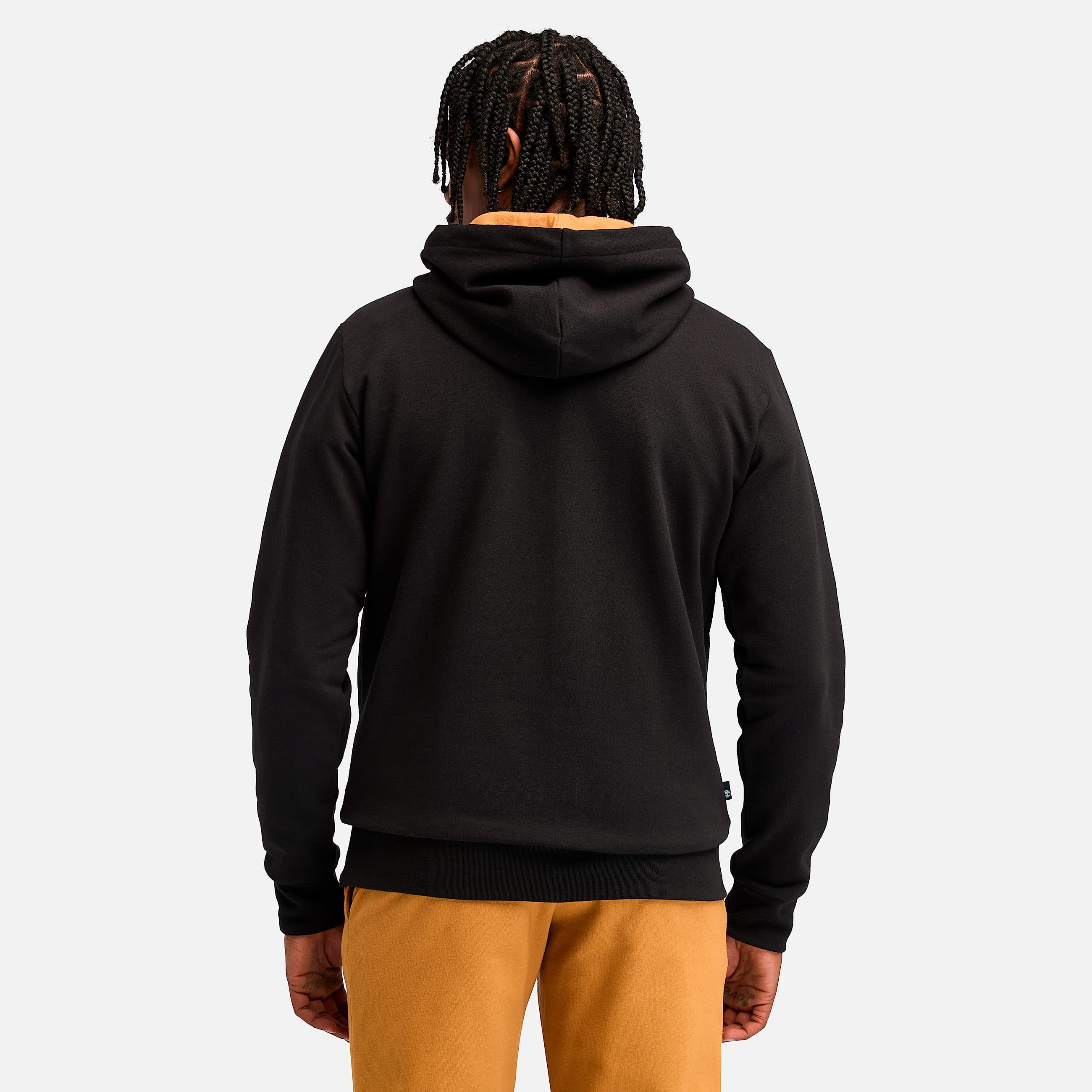 Mens Northwood Tree Logo Brushed Back Hoodie TBL Black ALT9