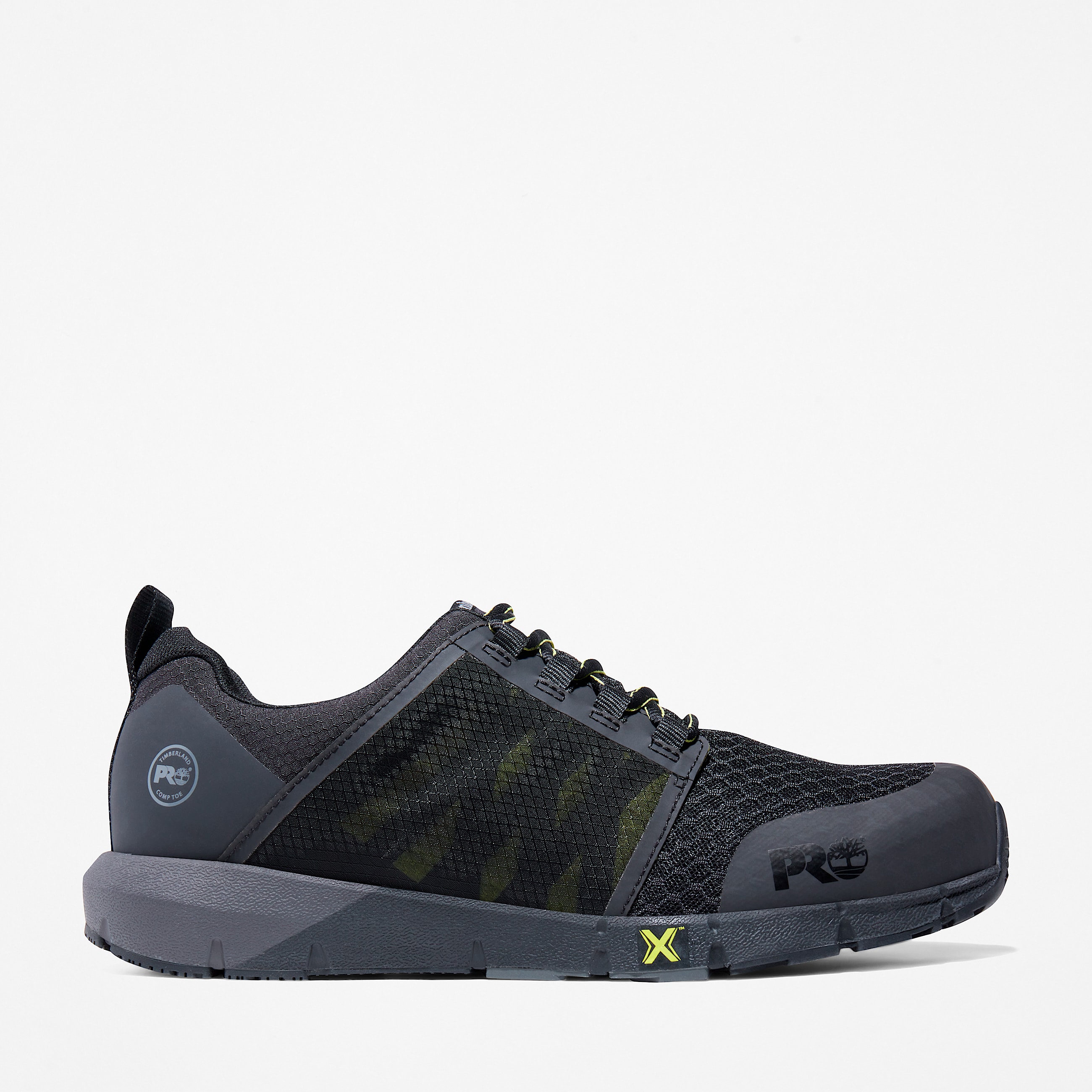 Mens Radius Composite Toe Work Sneaker TBL Black HiVis HERO