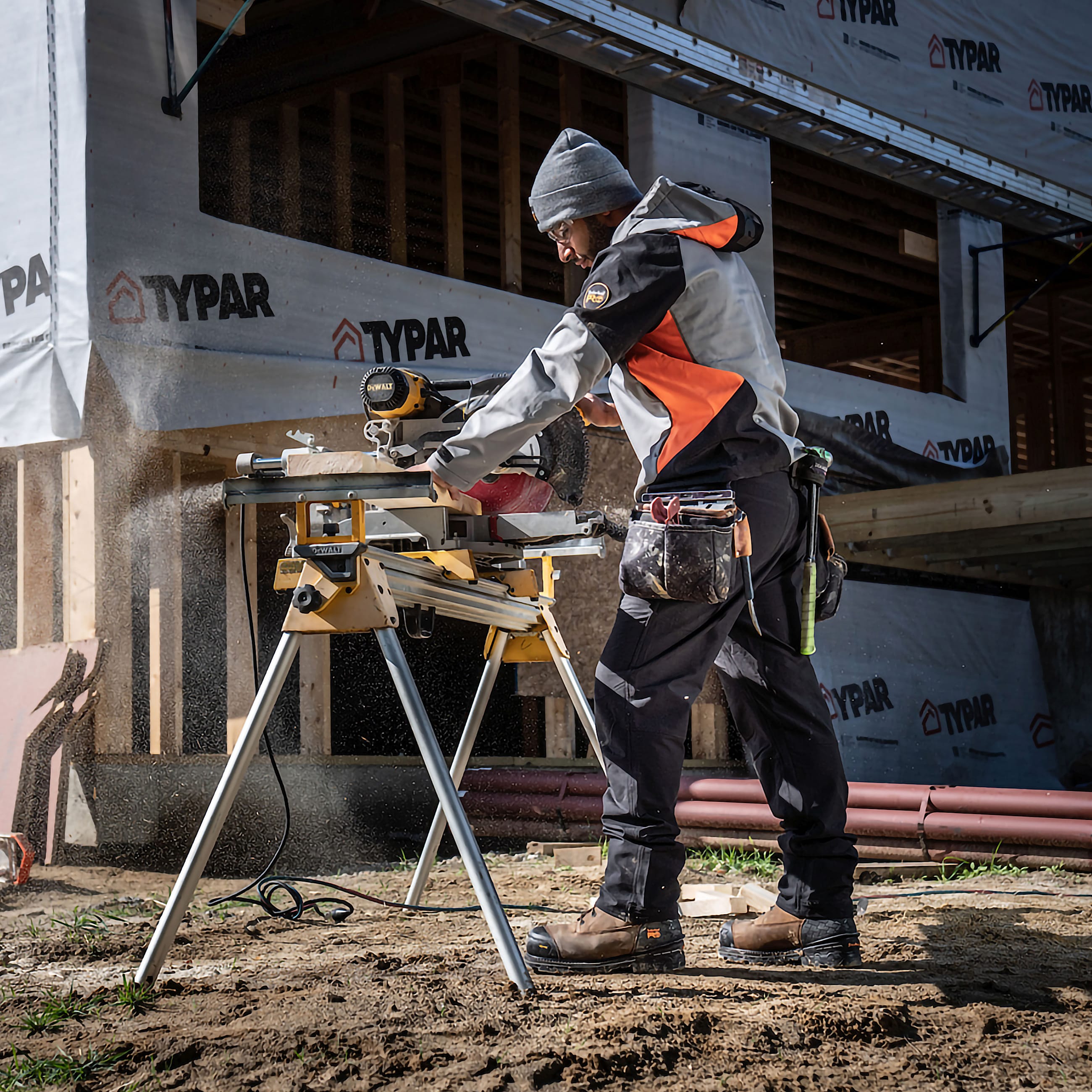 Mens Boondock HD 8 Composite Toe Waterproof Work Boot TBL Distressed Brown ALT10
