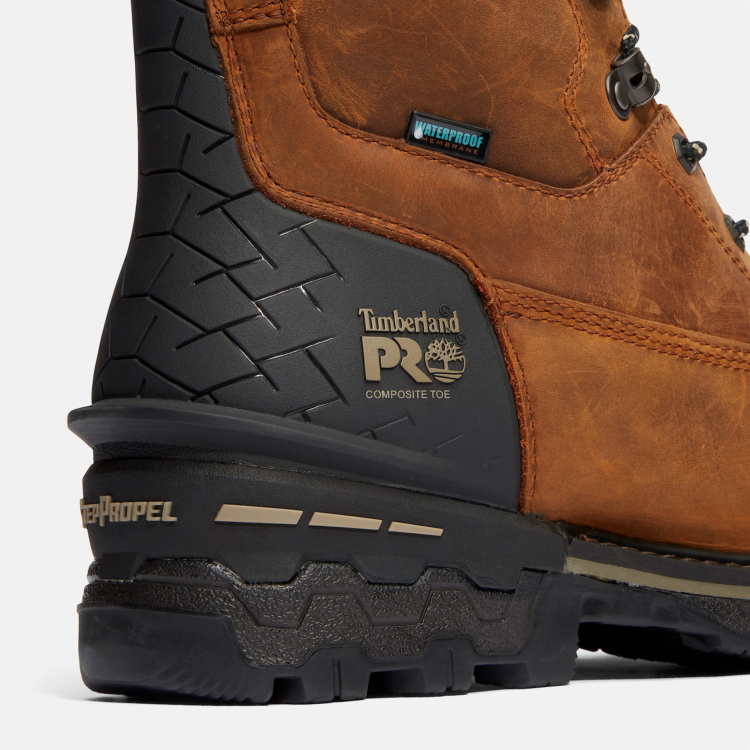 Mens Boondock HD 8 Composite Toe Waterproof Work Boot TBL Distressed Brown ALT7