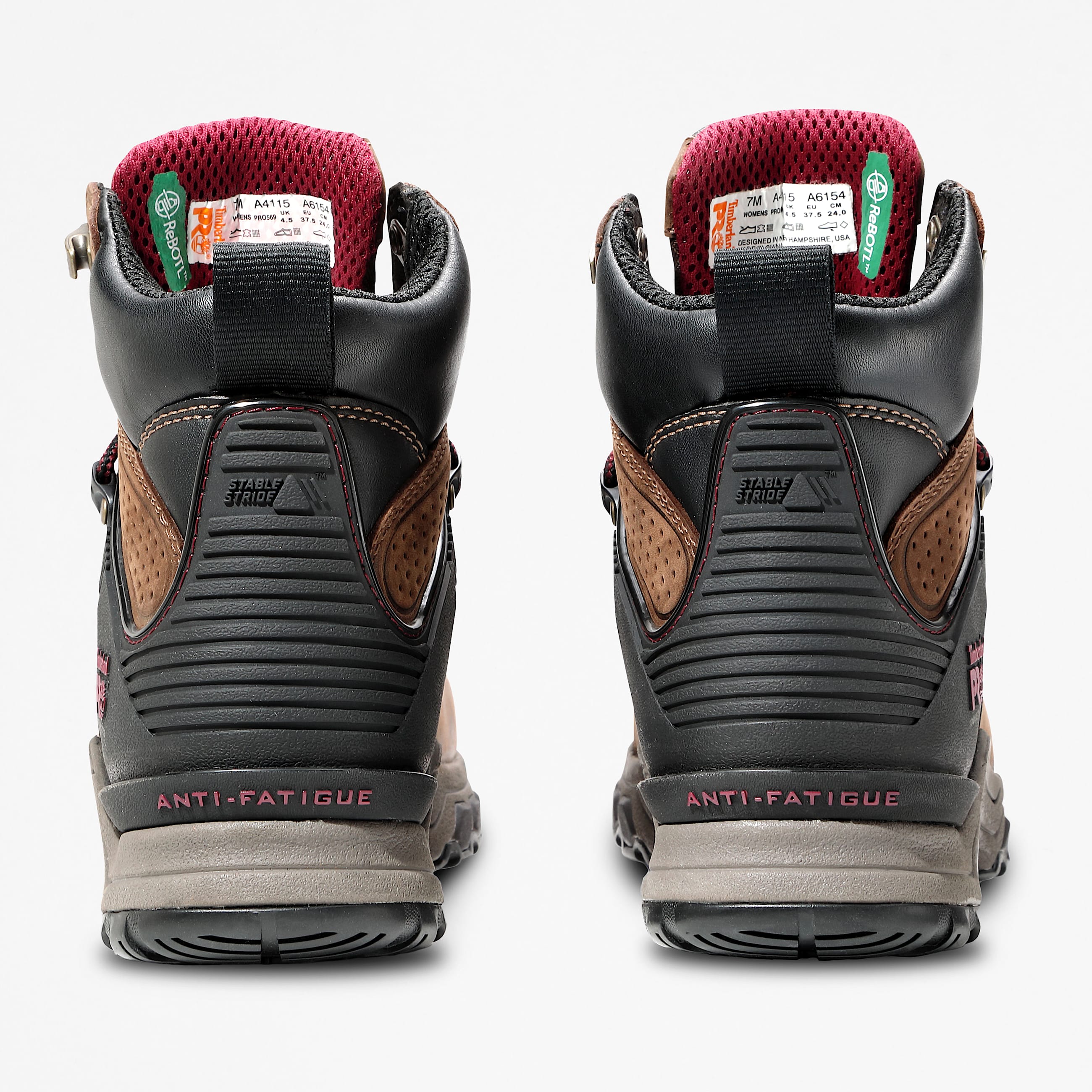 Womens Hypercharge 6 Composite Toe Waterproof Work Boot TBL BrownPurple ALT3