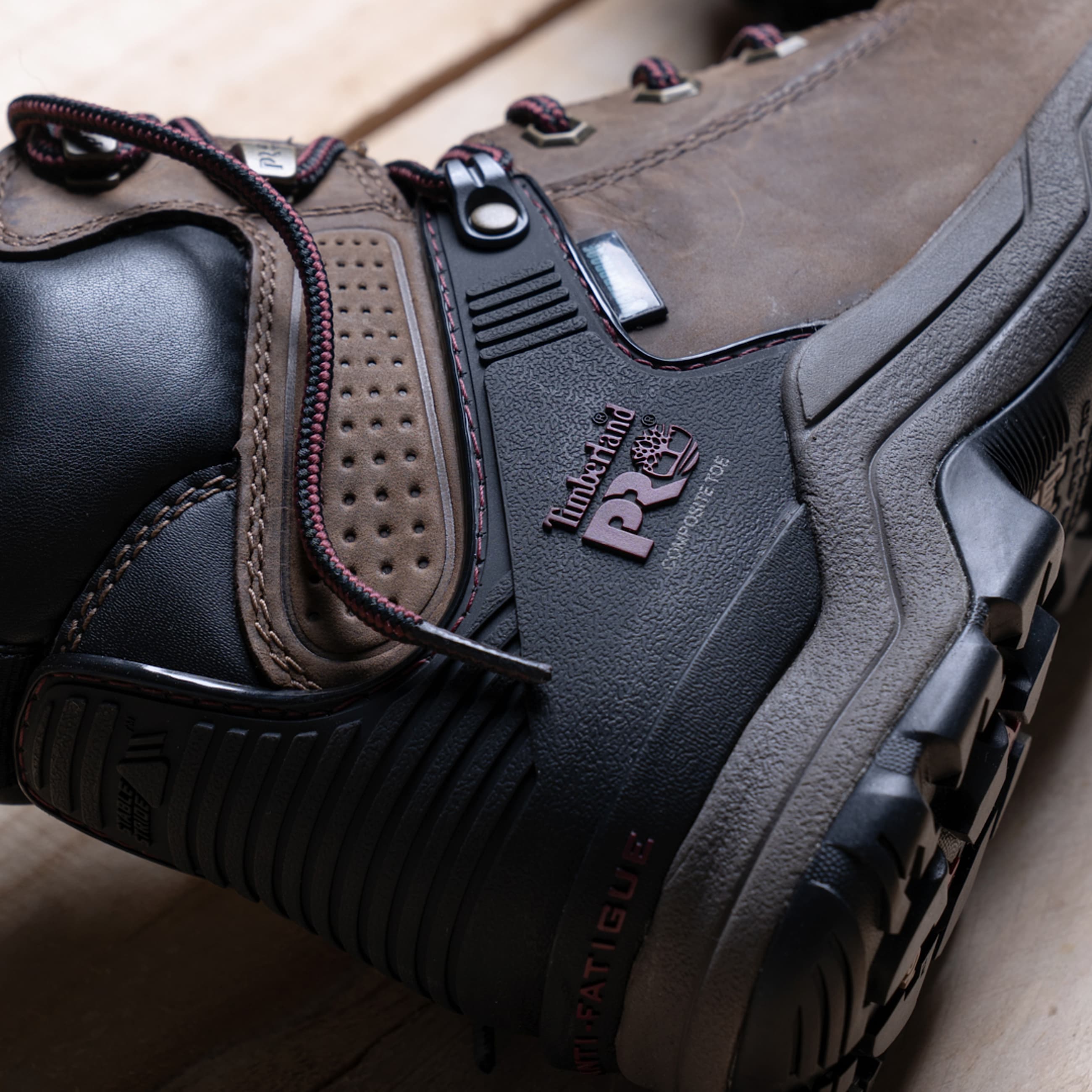 Womens Hypercharge 6 Composite Toe Waterproof Work Boot TBL BrownPurple ALT12