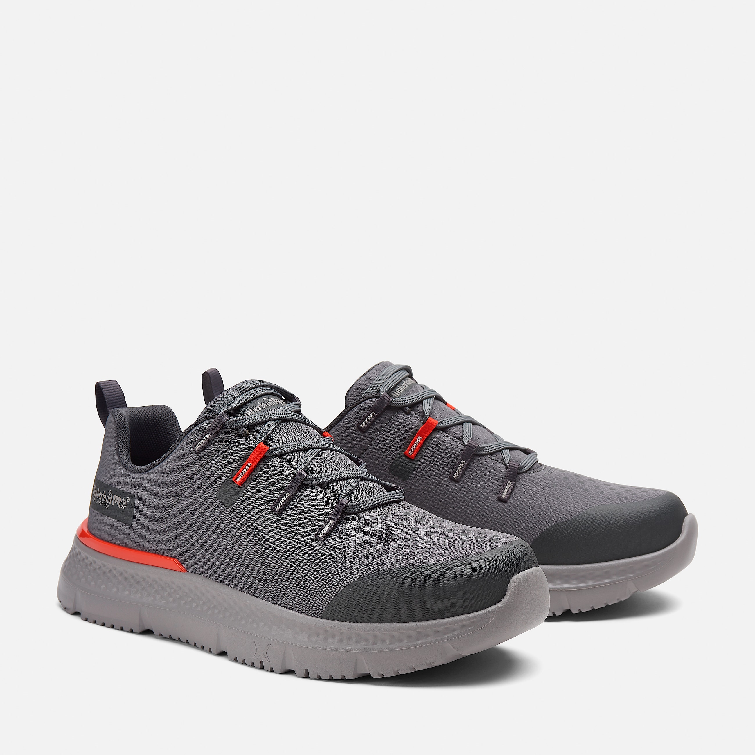 Mens Timberland PRO Intercept Athletic SteelToe Work Sneaker TBL GreyRed ALT4