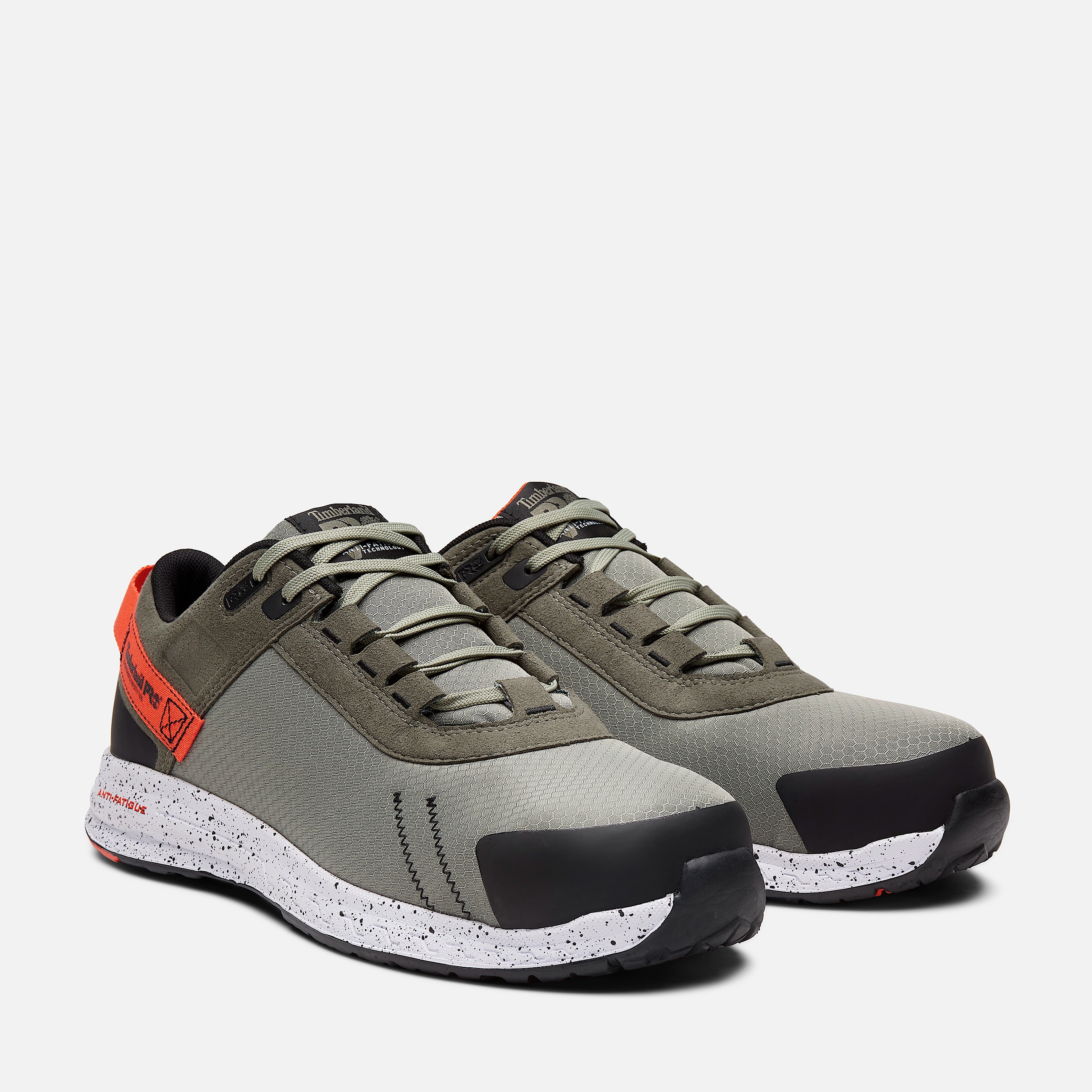 Mens Timberland PRO Overdrive CompToe Work Shoes TBL TealBlackPink ALT4