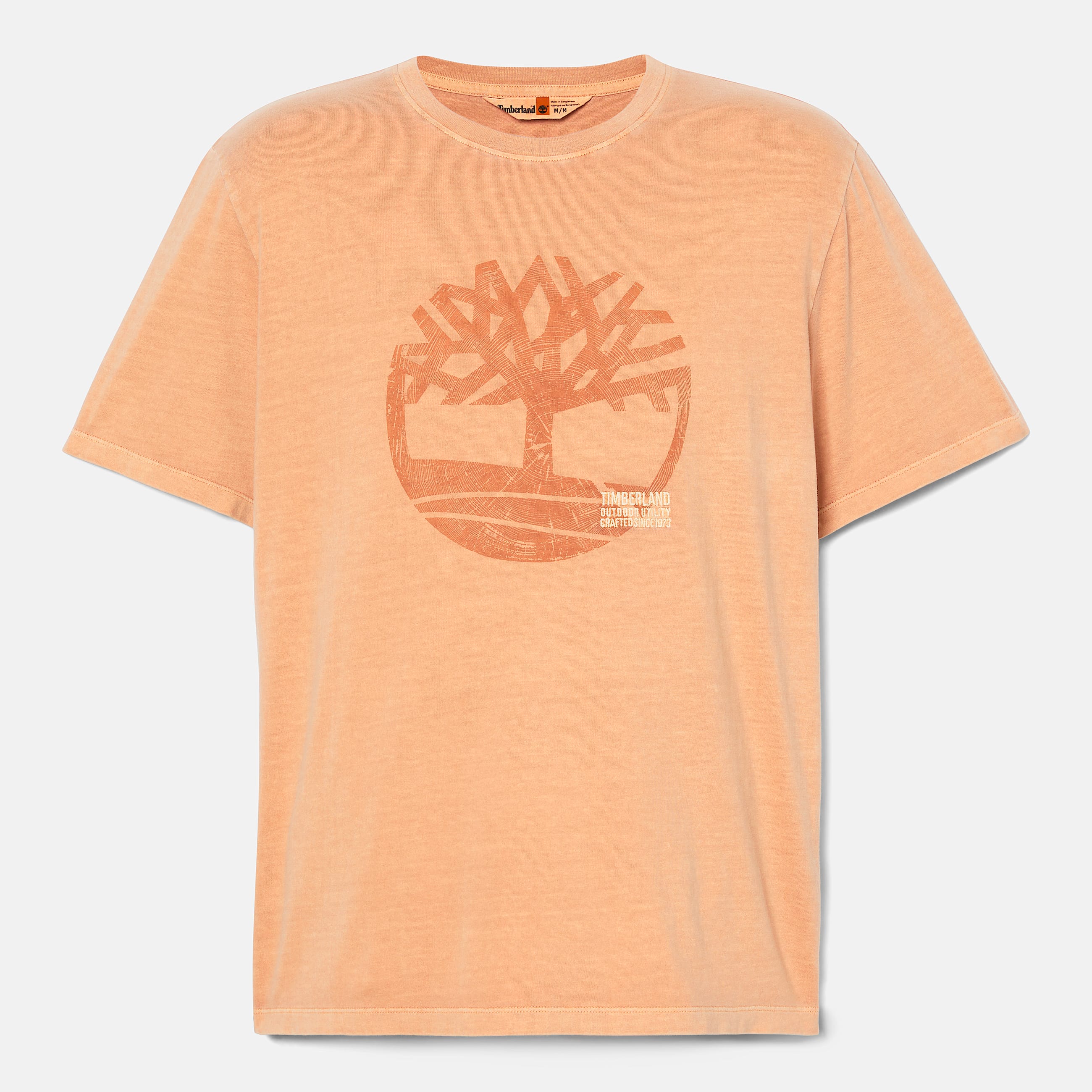 Mens Merrymack River Garment Dye Logo Graphic TShirt TBL Wheat Boot ALT10