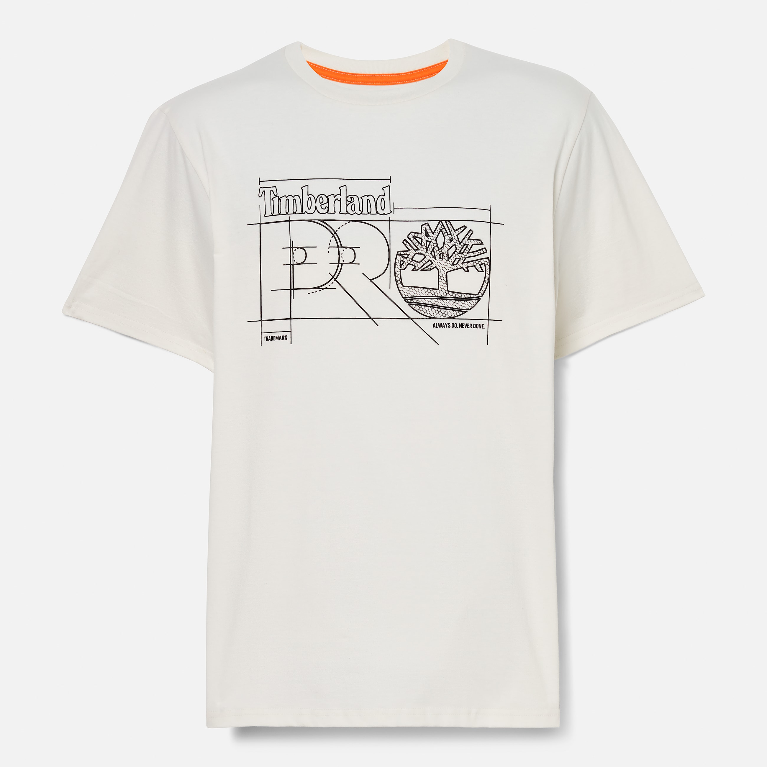 Mens Timberland PRO Innovation Blueprint TShirt TBL Vintage White ALT10