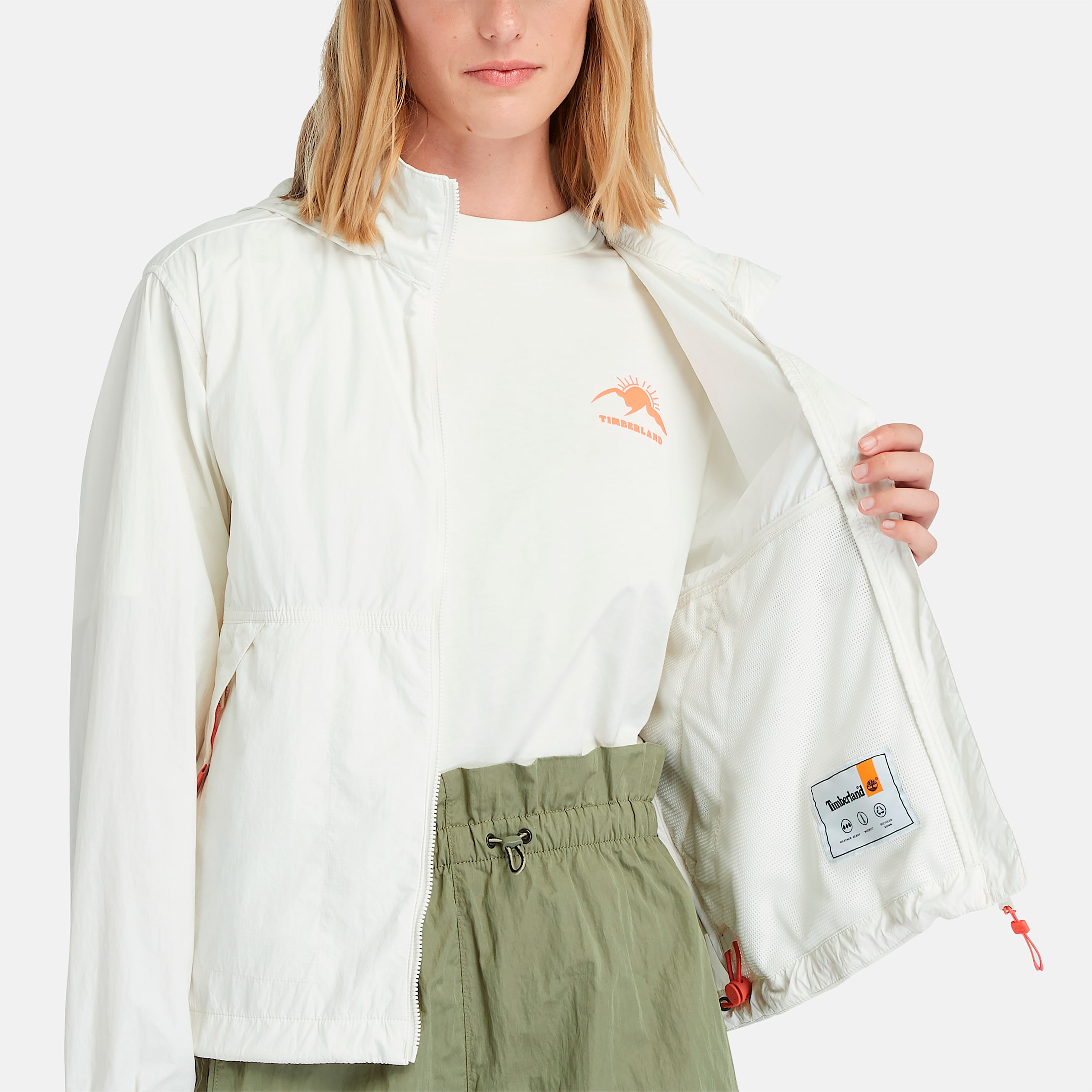 Womens AntiUV Windbreaker TBL Vintage White ALT2