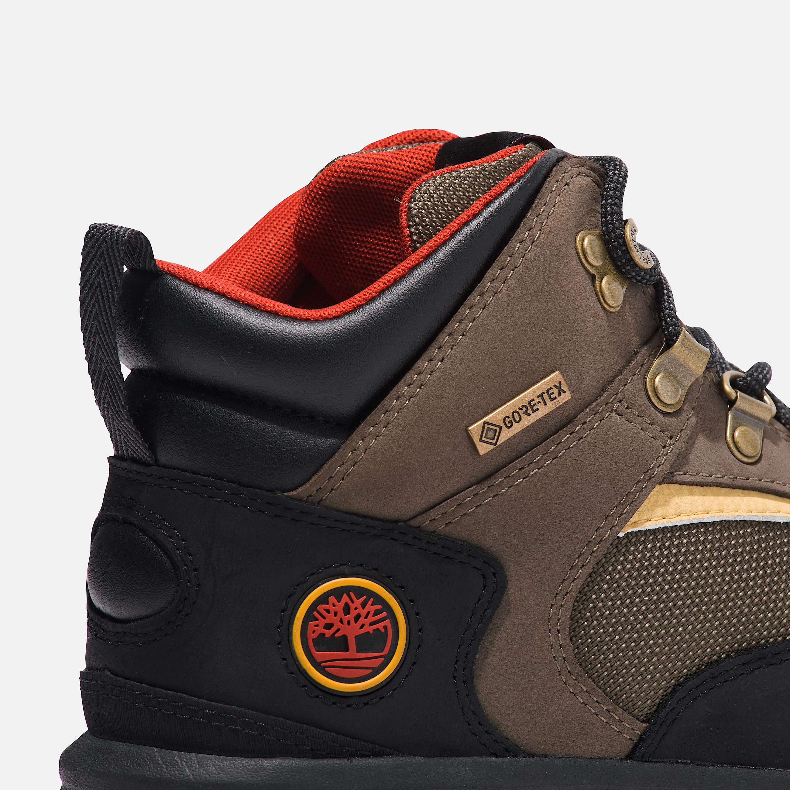 Mens Waterproof Mt Lincoln Mid Hiker Boot TBL Black FullGrain wBrn ALT7