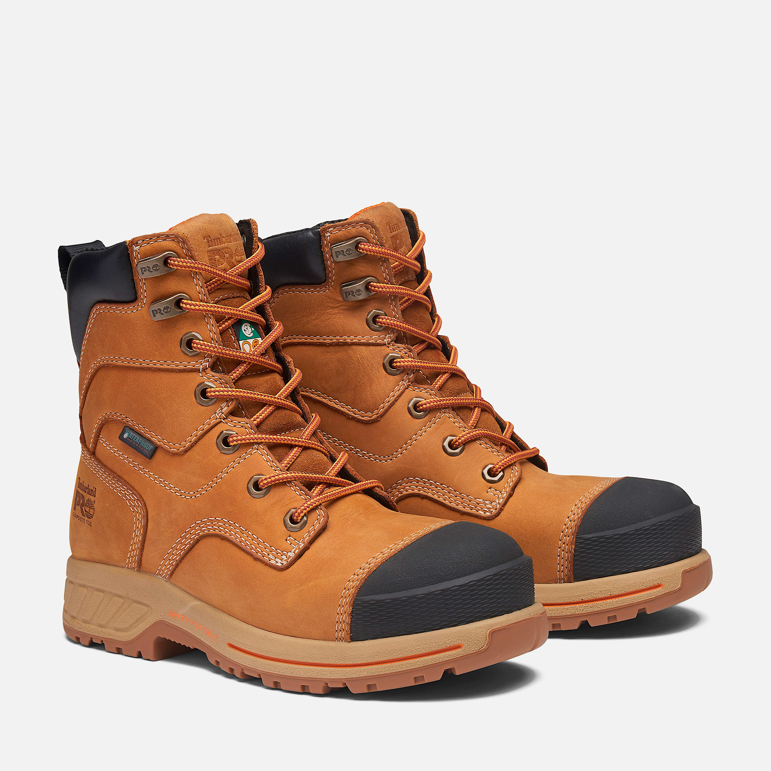 Womens Timberland PRO Endurance HD 8Inch Waterproof CompToe Work Boot TBL Wheat ALT4