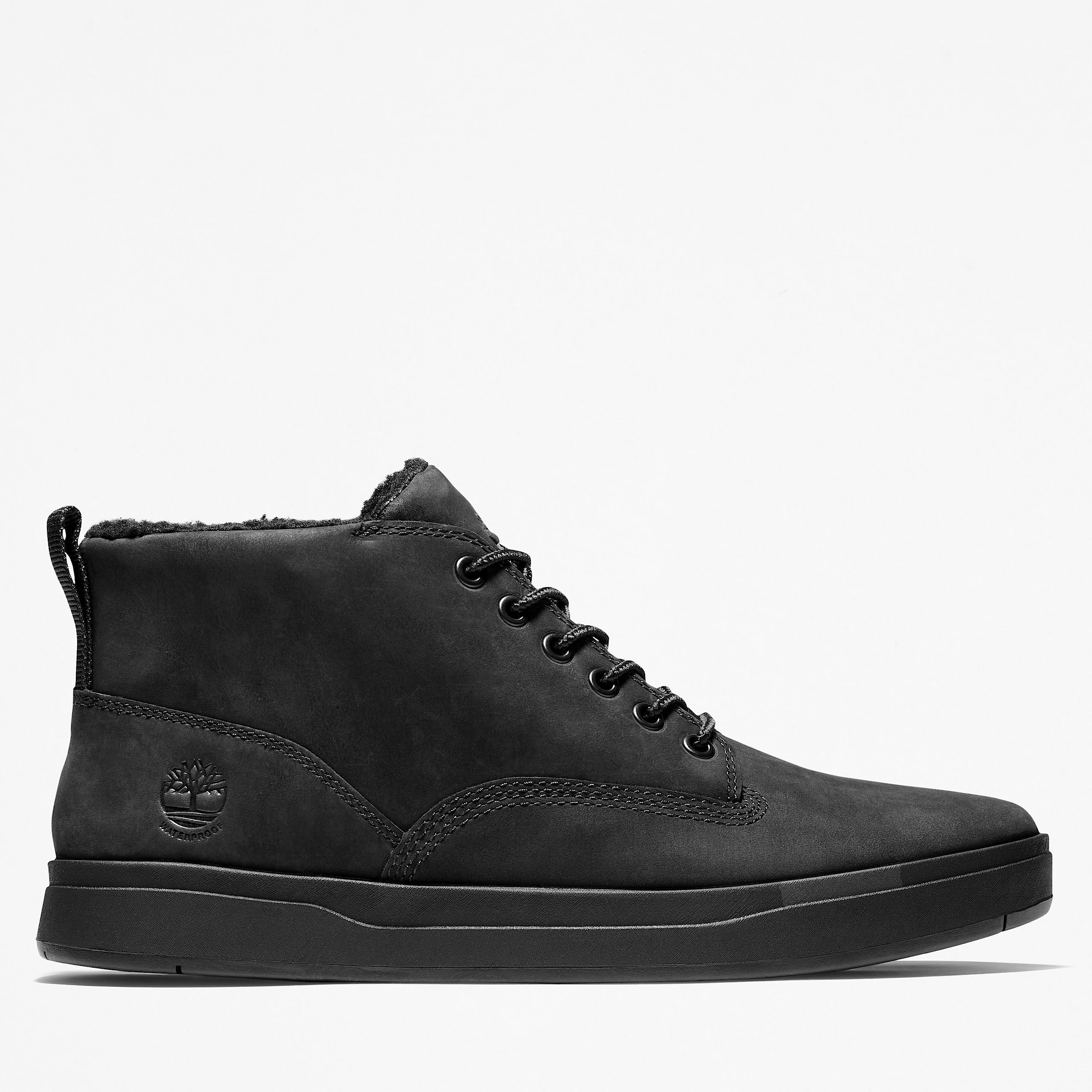 Mens Davis Square Waterproof Chukka TBL Black Nubuck HERO