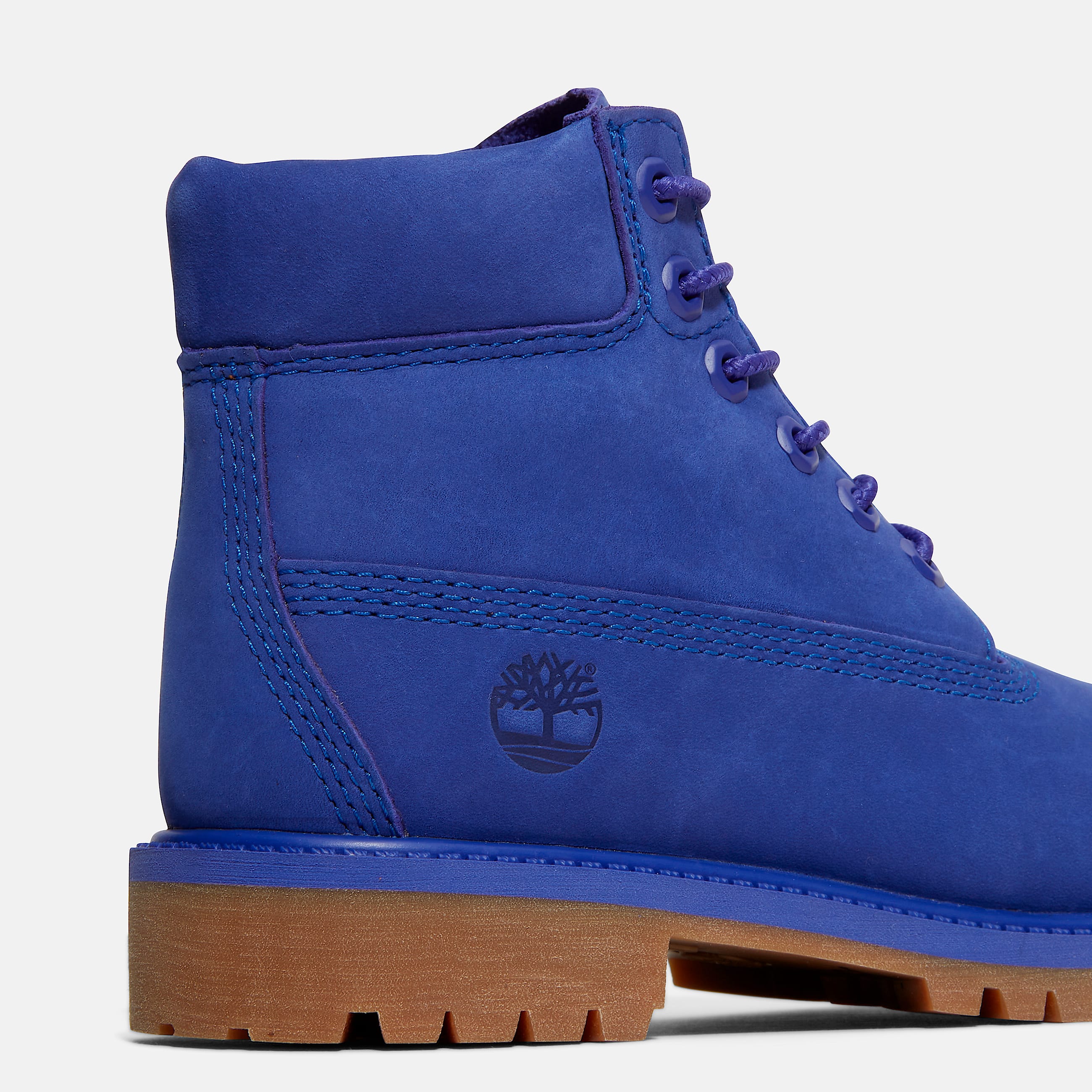 Youth Timberland 50th Edition Premium 6Inch Waterproof Boot TBL Bright Blue Nubuck ALT7