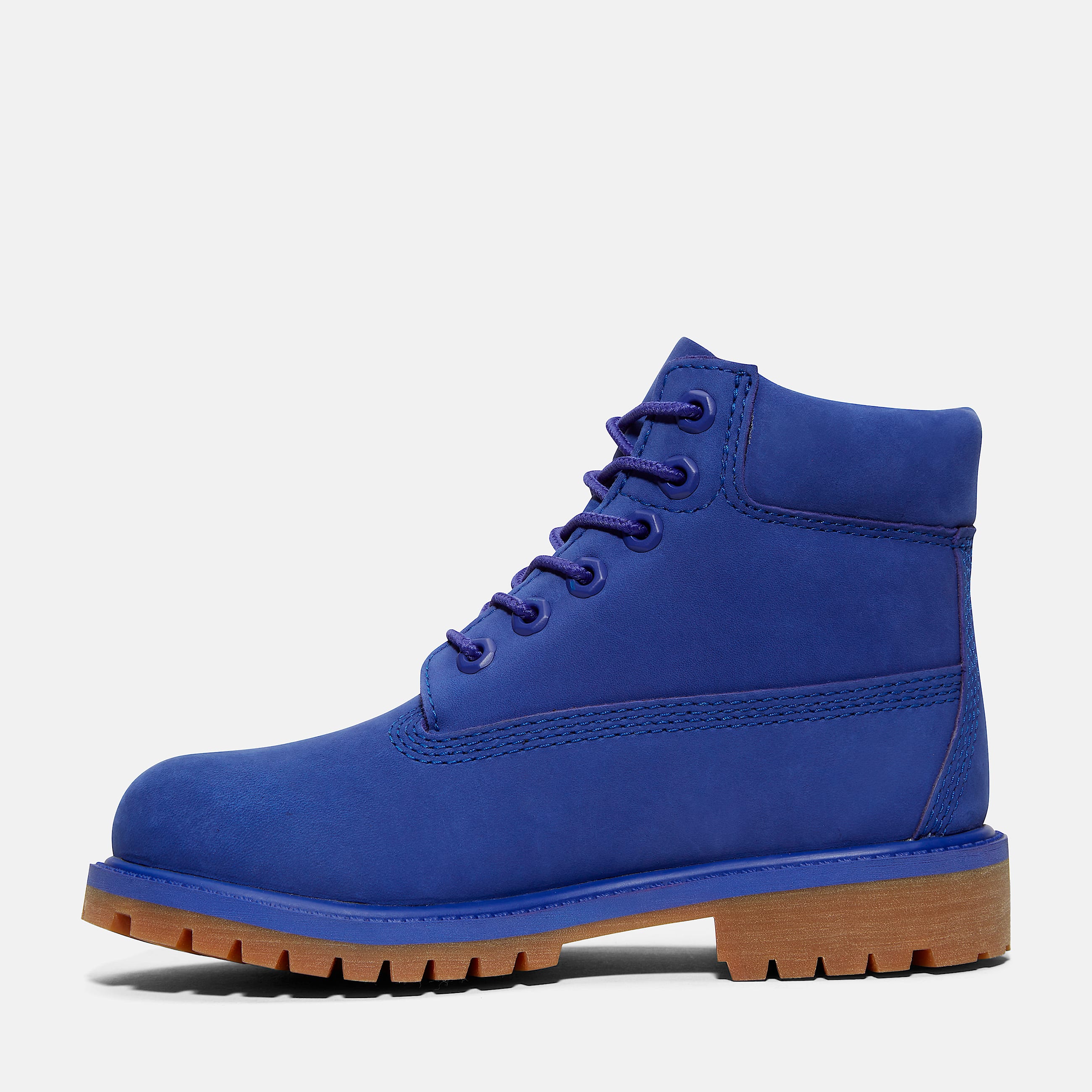 Youth Timberland 50th Edition Premium 6Inch Waterproof Boot TBL Bright Blue Nubuck ALT6