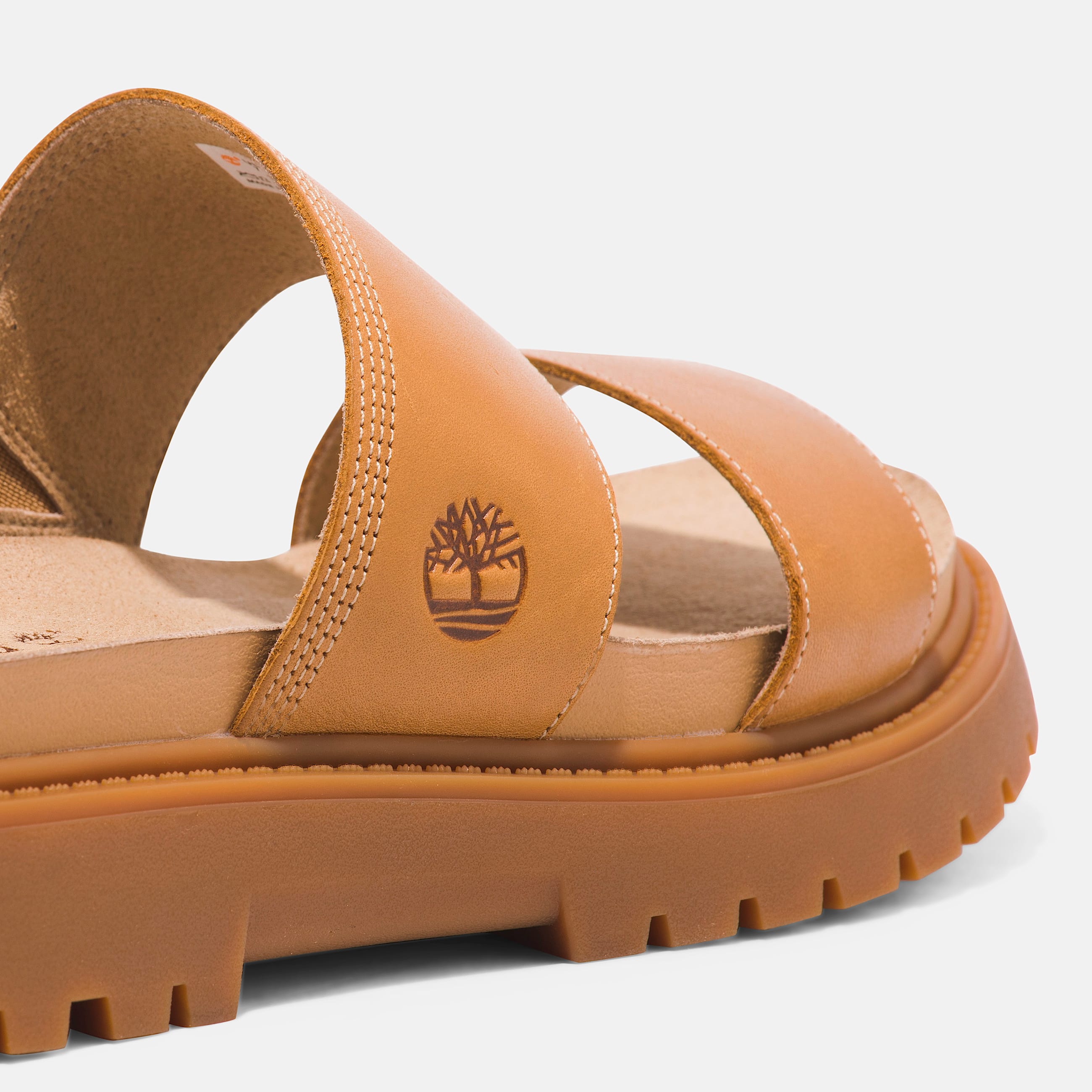 Womens Clairemont Way Slide Sandal TBL Beige FullGrain ALT7