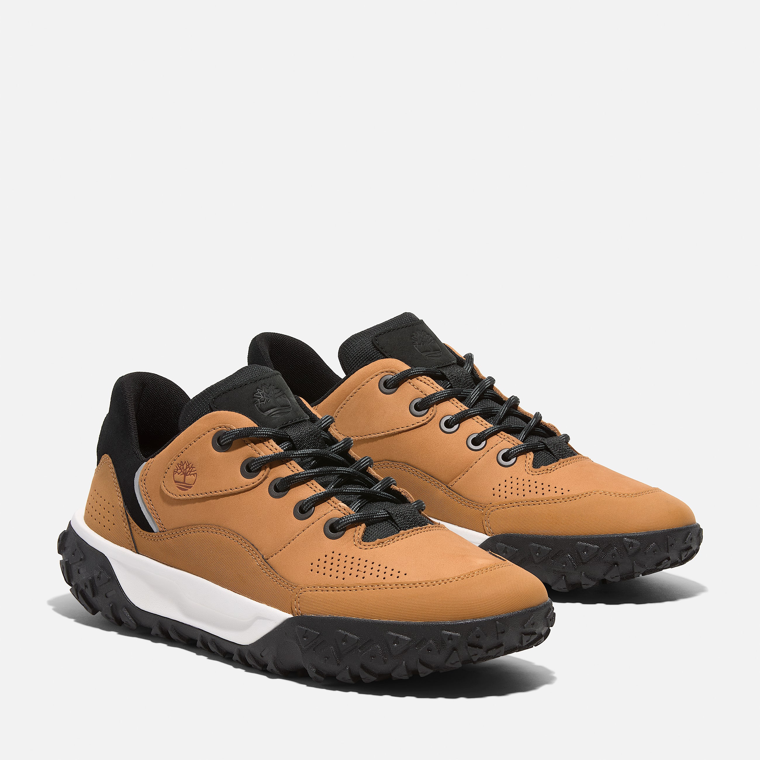 Mens GreenStride  Motion 6 Low LaceUp Hiking Shoe TBL Wheat NubuckBlack ALT4