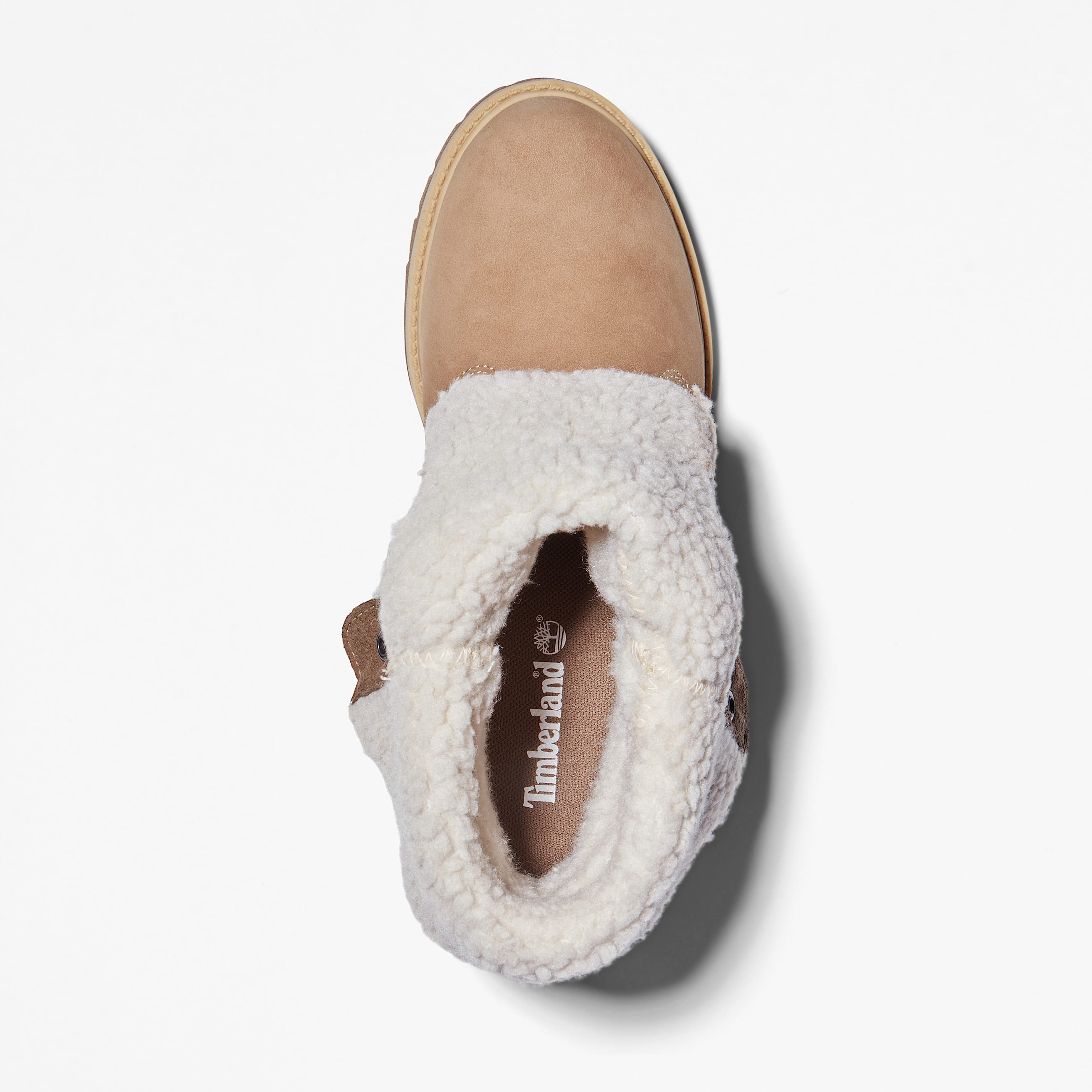 Womens Timberland Authentics Waterproof RollTop Boot TBL Light Brown Nubuck ALT2