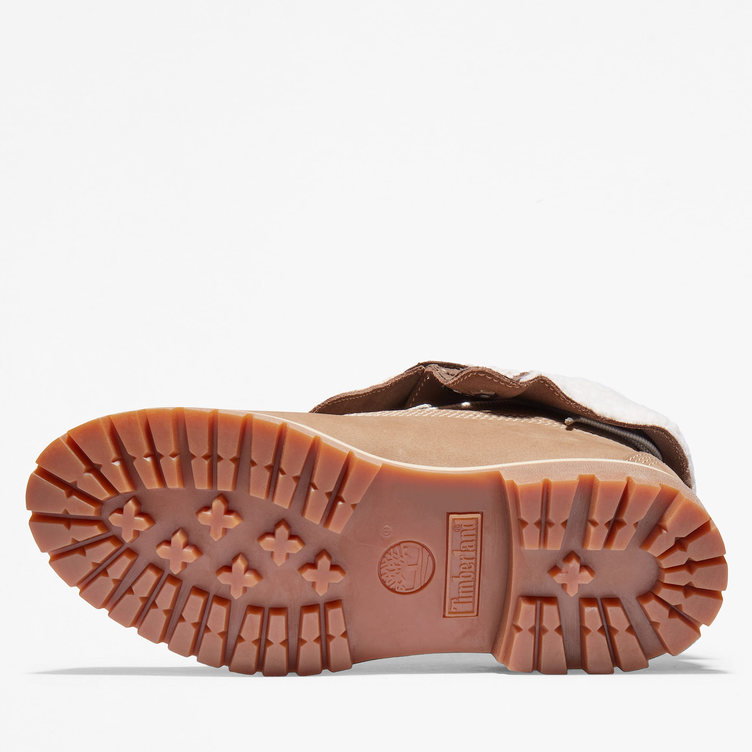 Womens Timberland Authentics Waterproof RollTop Boot TBL Light Brown Nubuck ALT3