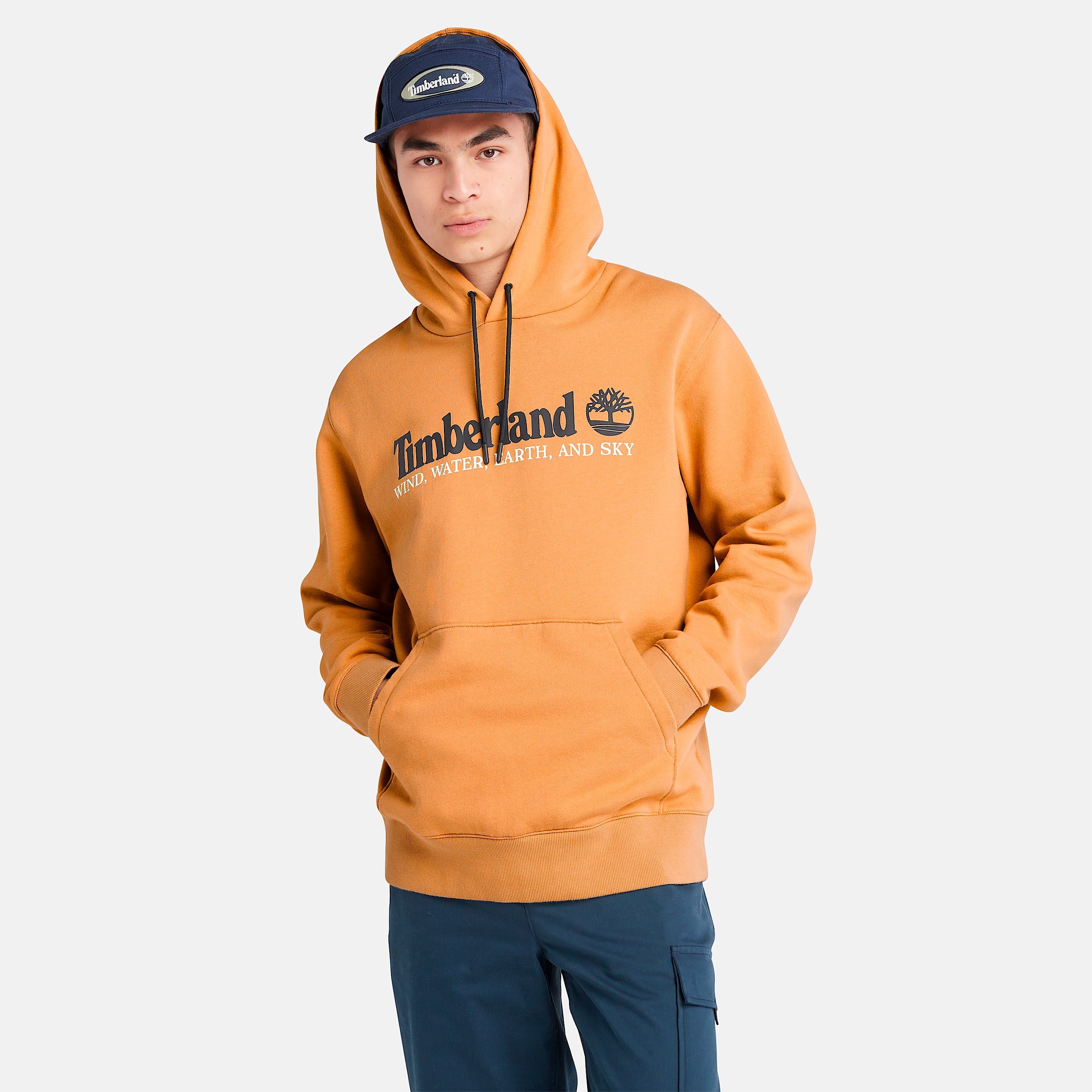 Mens Wind Water Earth and Sky Hoodie TBL Wheat Boot HERO