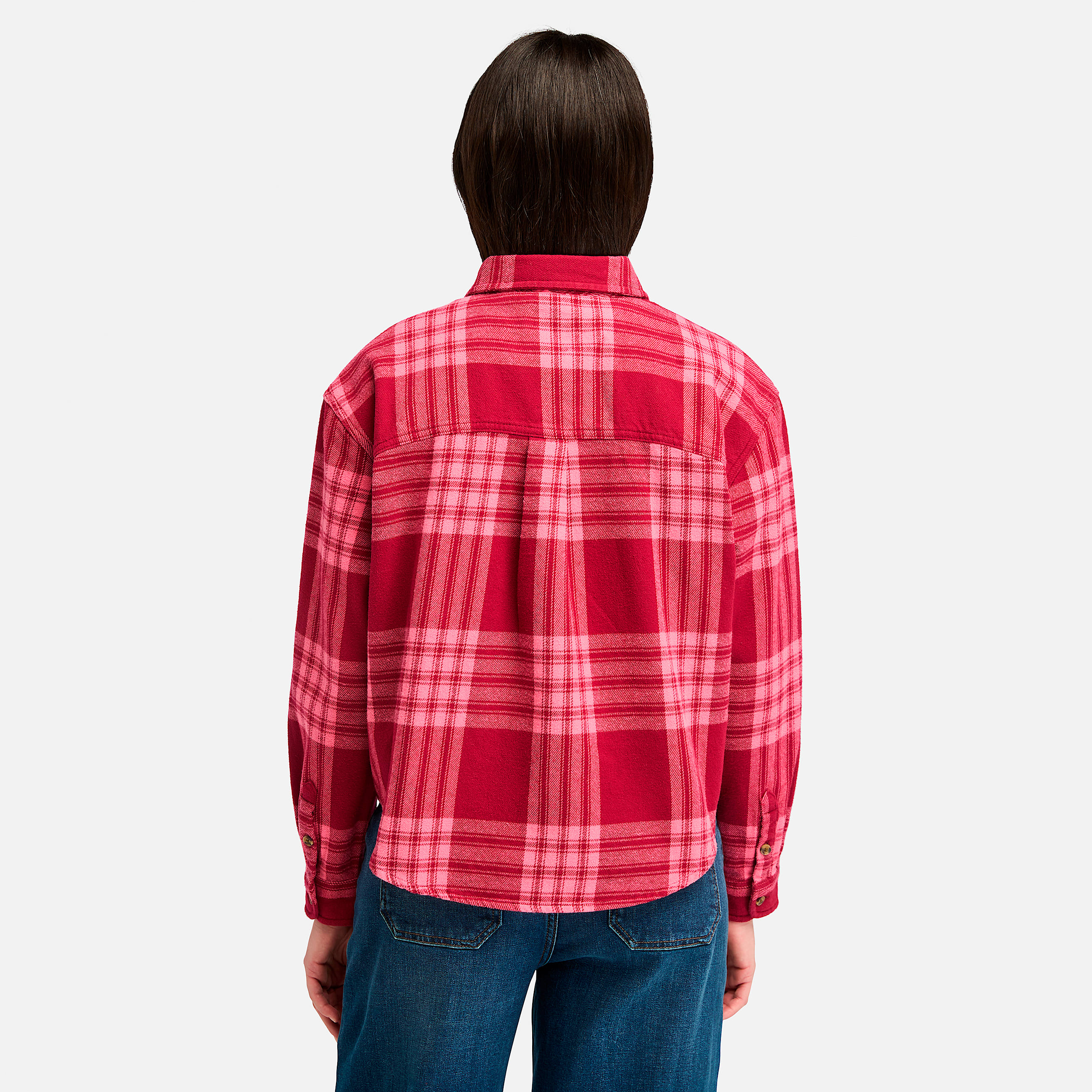 Womens Midweight Flannel Pocket Shirt TBL Beet Red ALT9