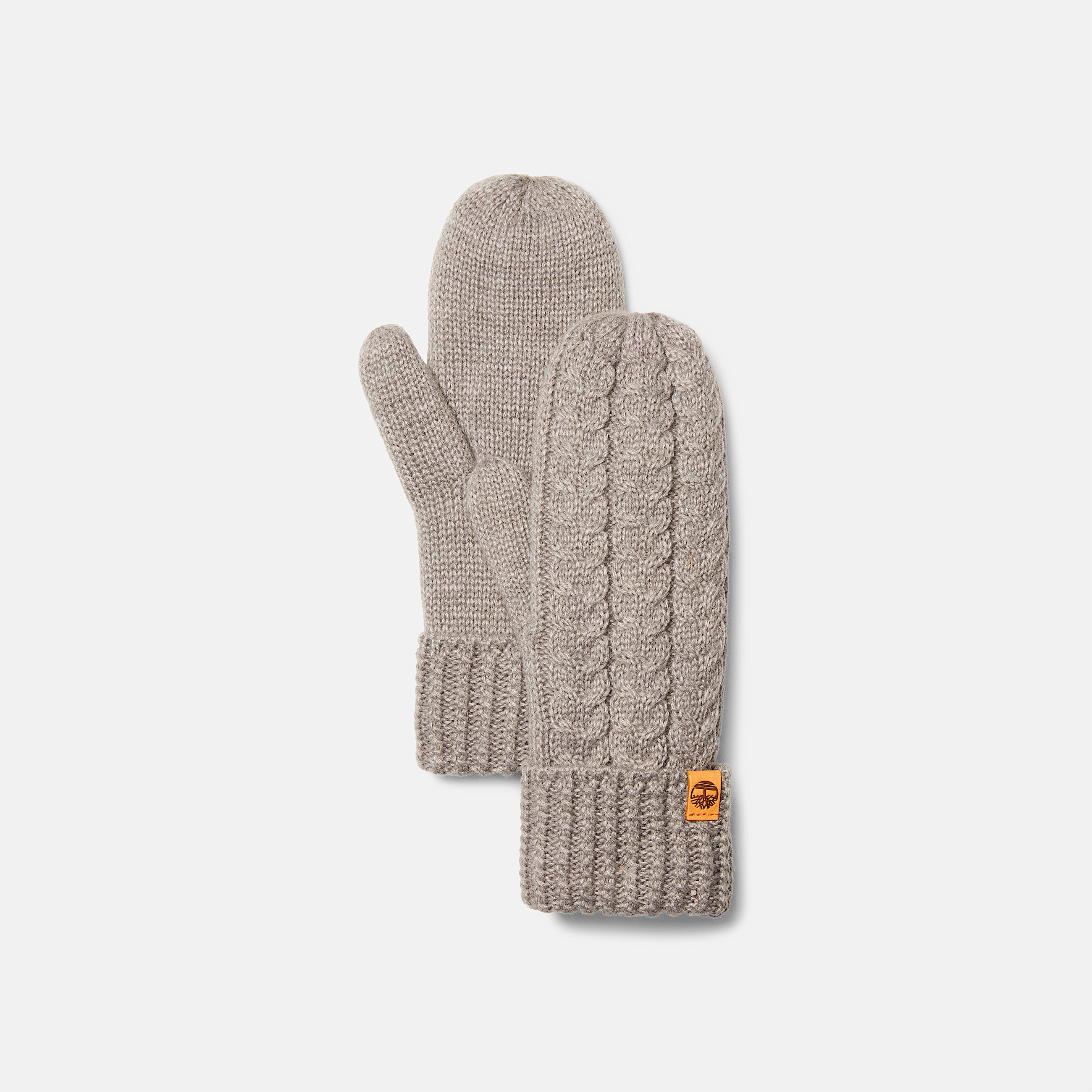 Womens Cable Mitten TBL Light Grey Heather HERO