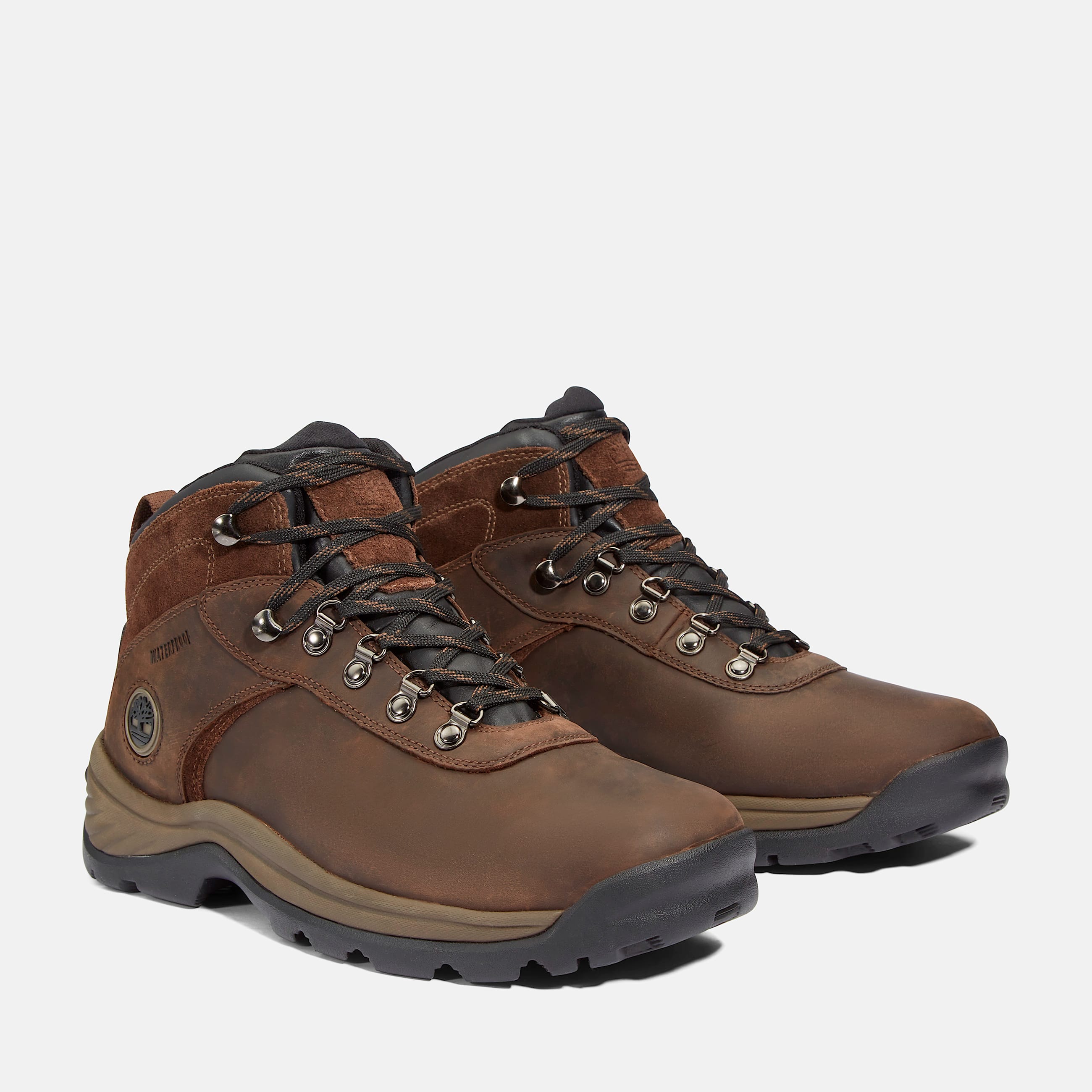 Mens Flume Waterproof Hiking Boot TBL Dark Brown ALT4